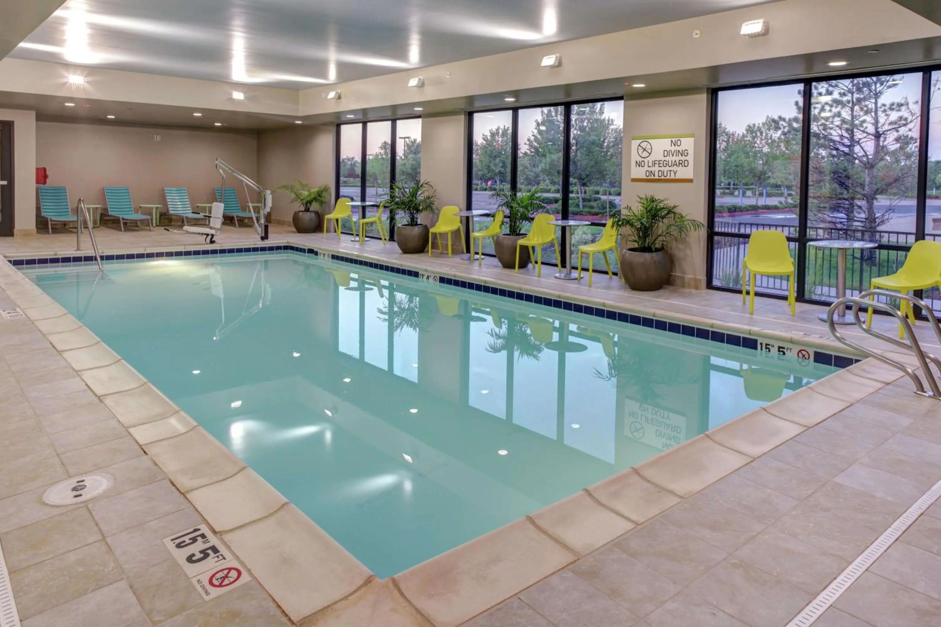 Pool view in Home2 Suites By Hilton Fort Collins