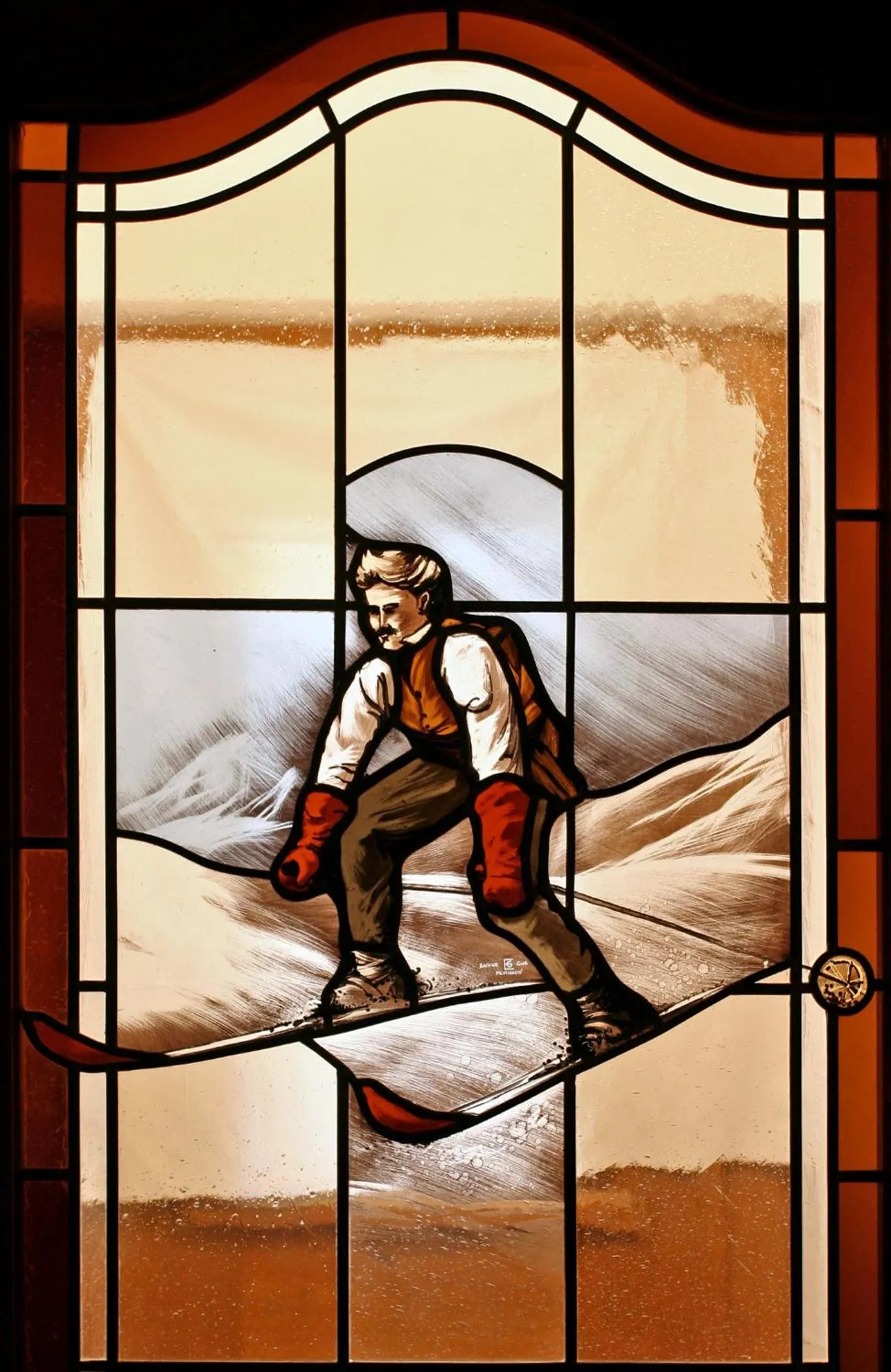 Decorative detail, Bed in Kristiania