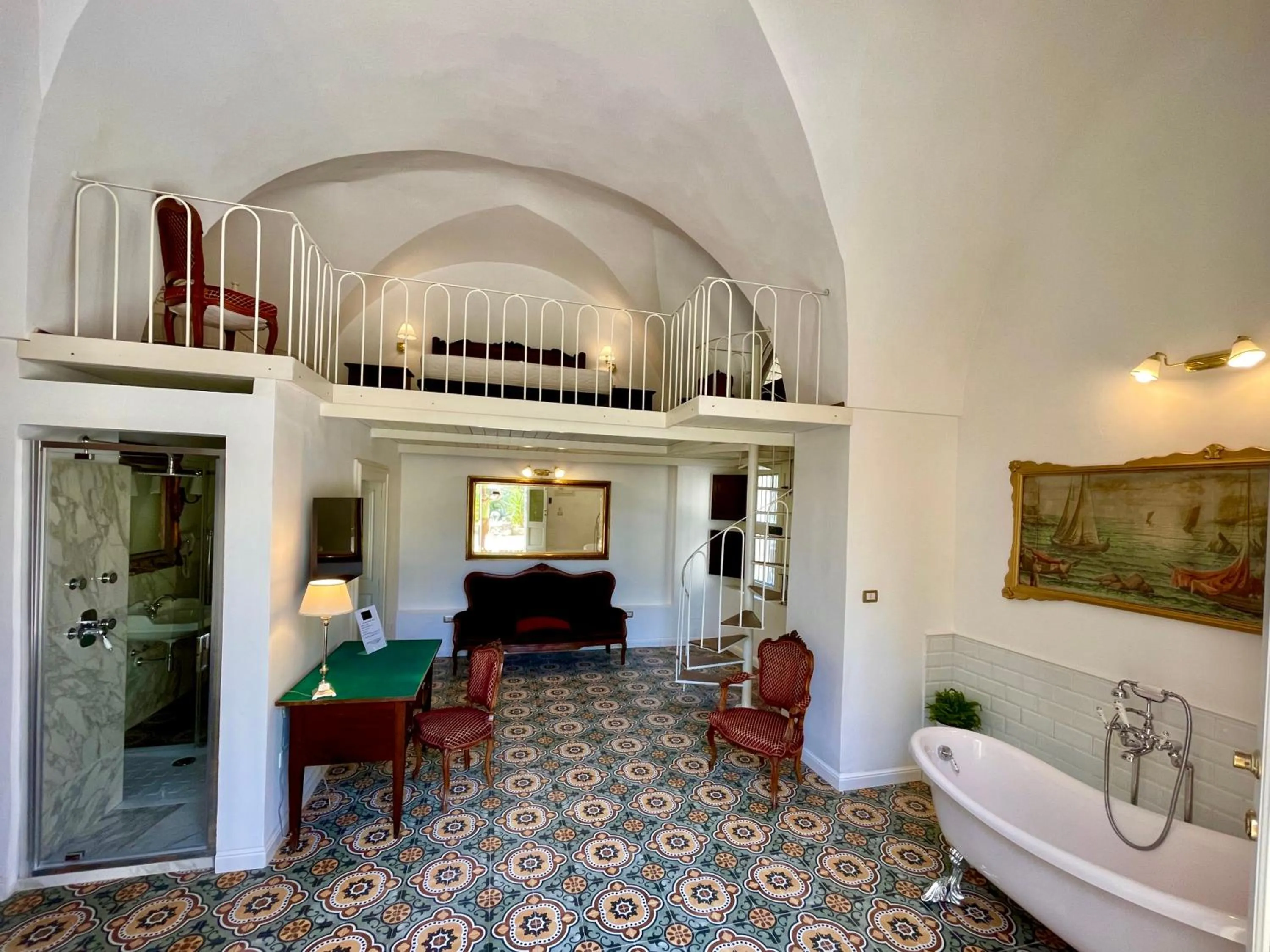 Seating area in Villa Scinata Dimora Storica