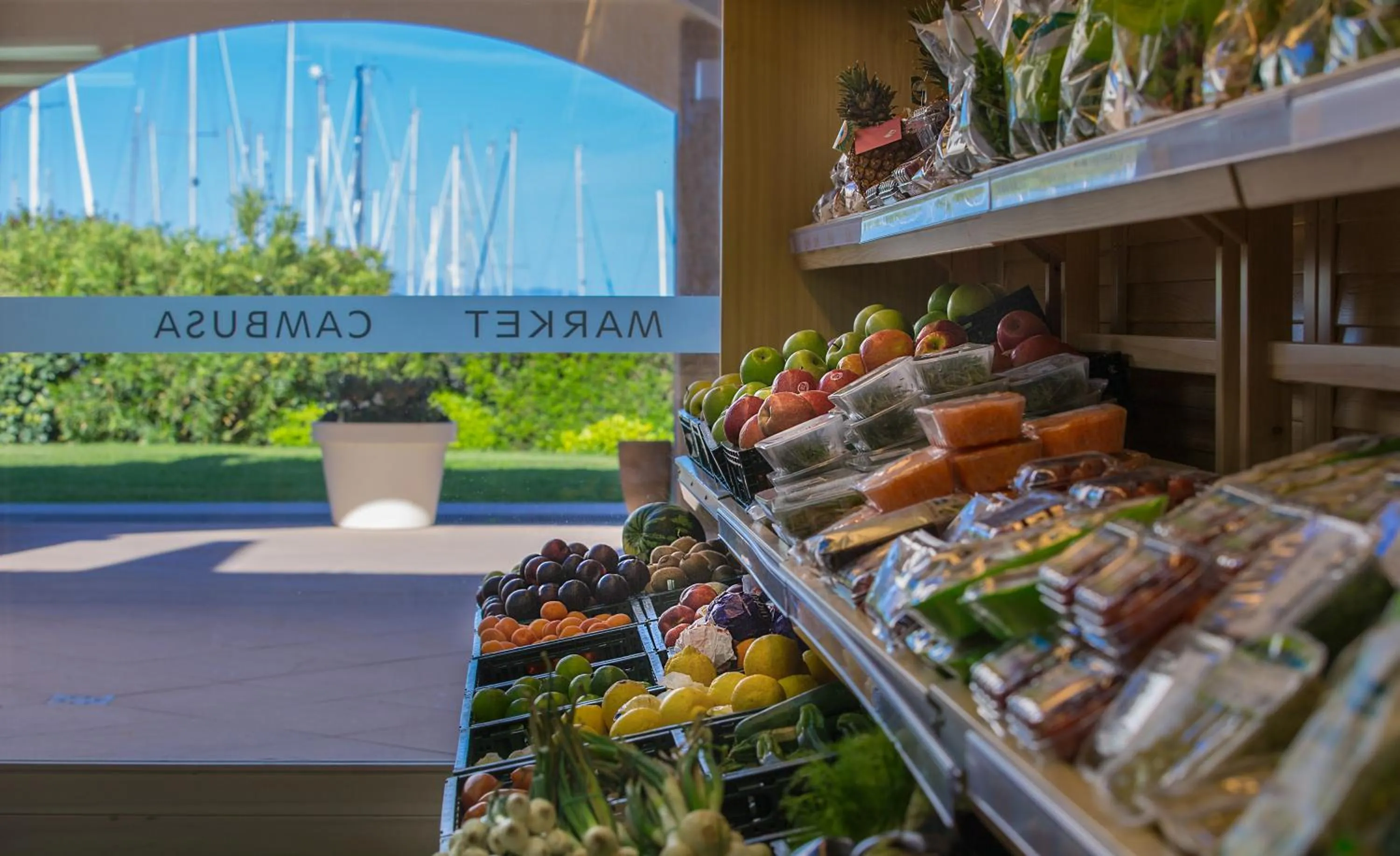 On-site shops in Marina di Scarlino Resort