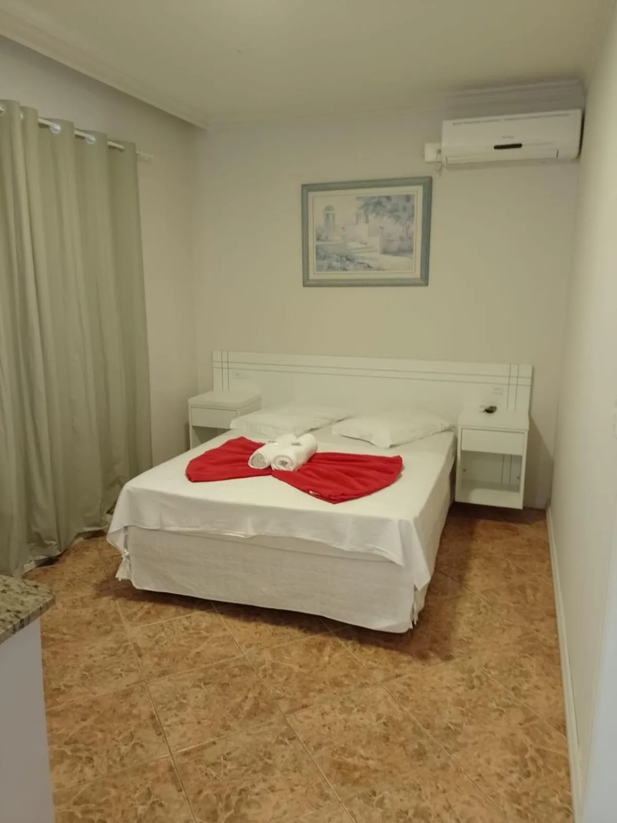 Bed in Hotel Pousada Ilha do Mar Bombinhas