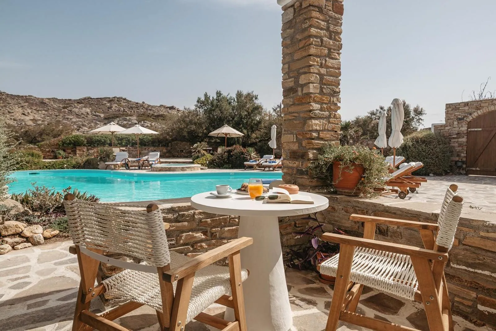 Patio in Villa Marandi Luxury Suites