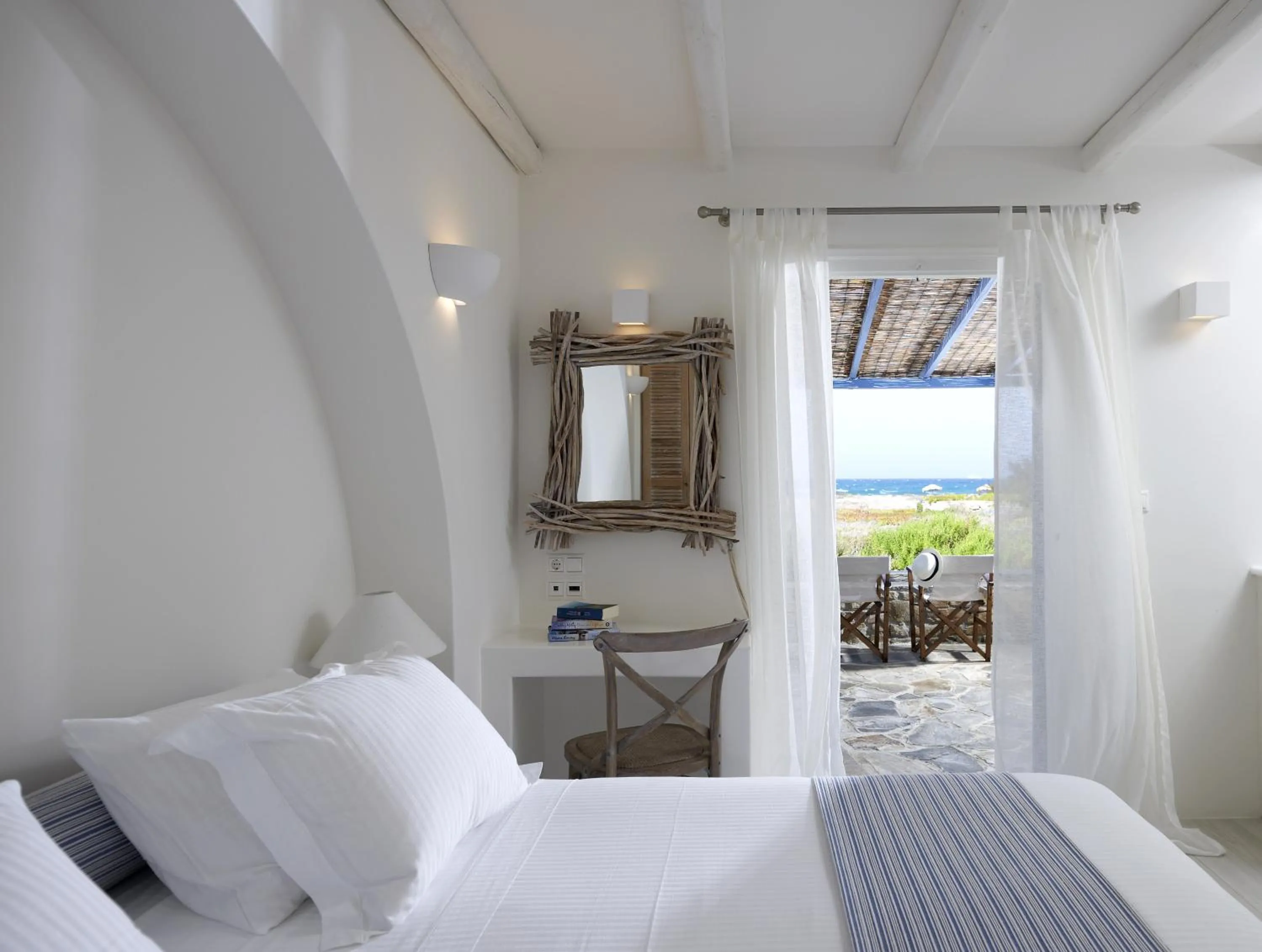 Bed in Villa Marandi Luxury Suites