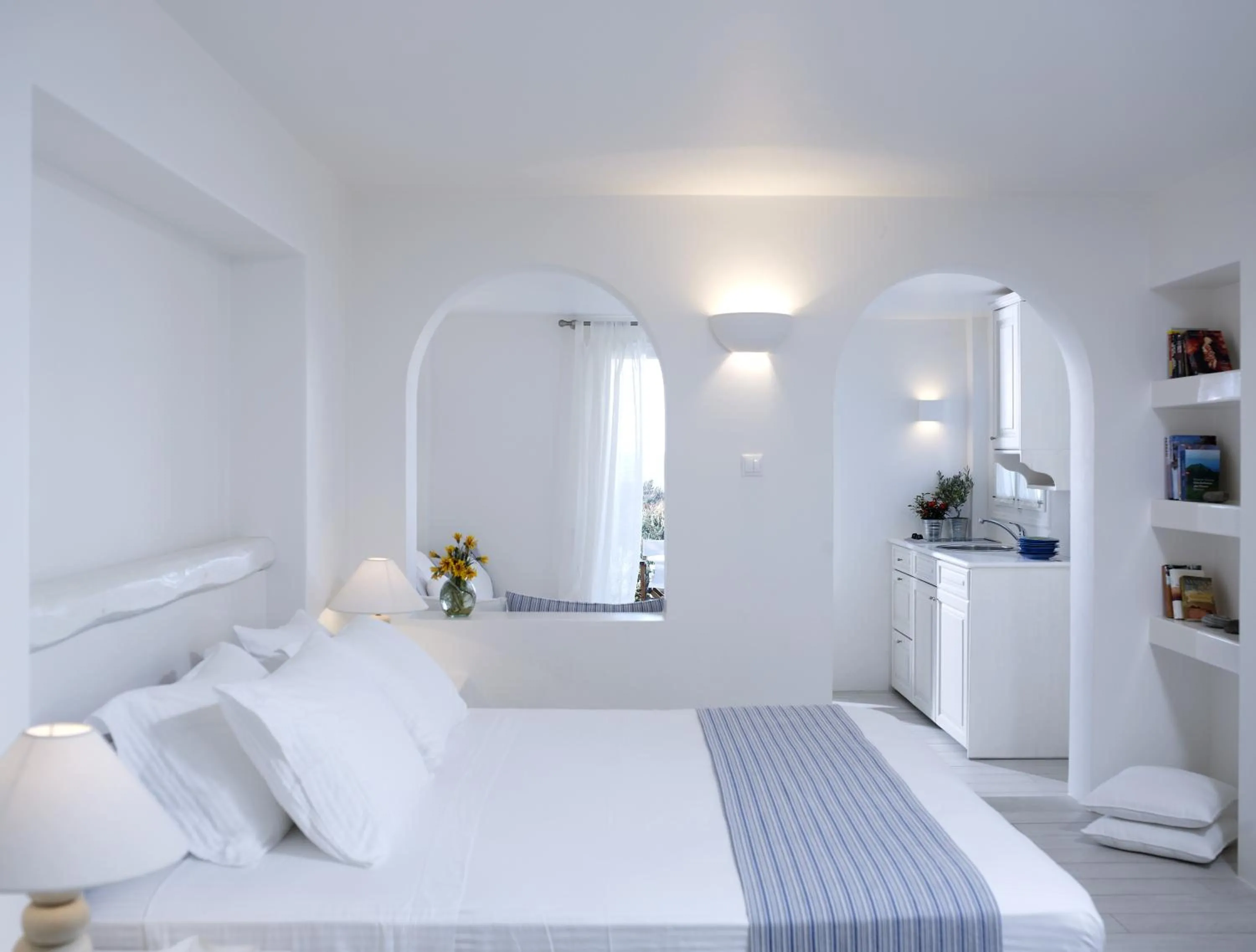 Bed in Villa Marandi Luxury Suites
