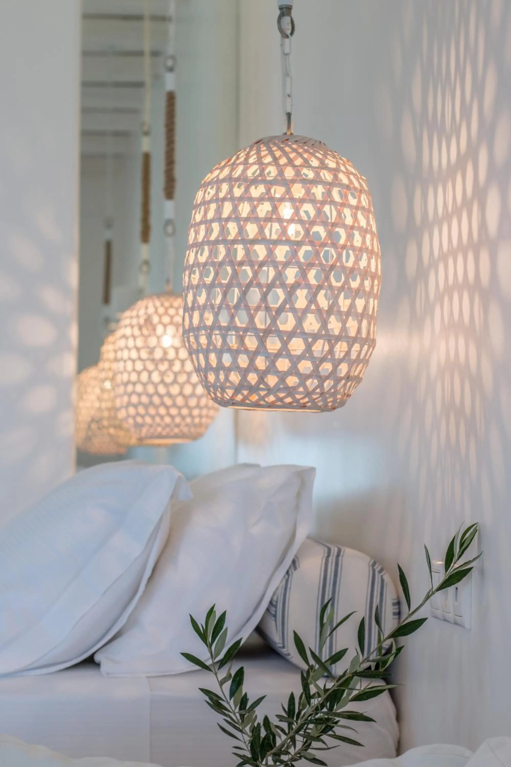 Bed in Villa Marandi Luxury Suites