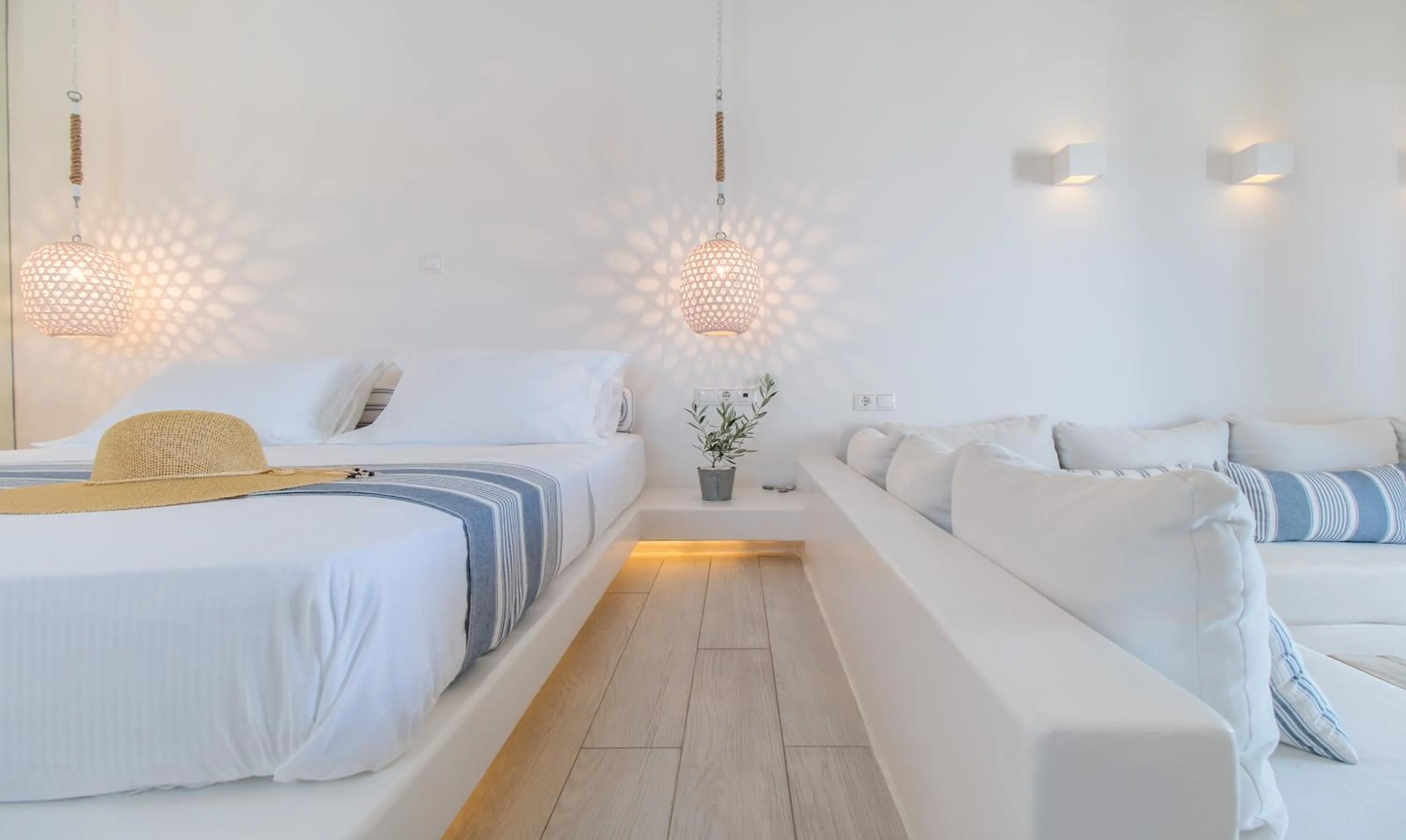 Bed in Villa Marandi Luxury Suites