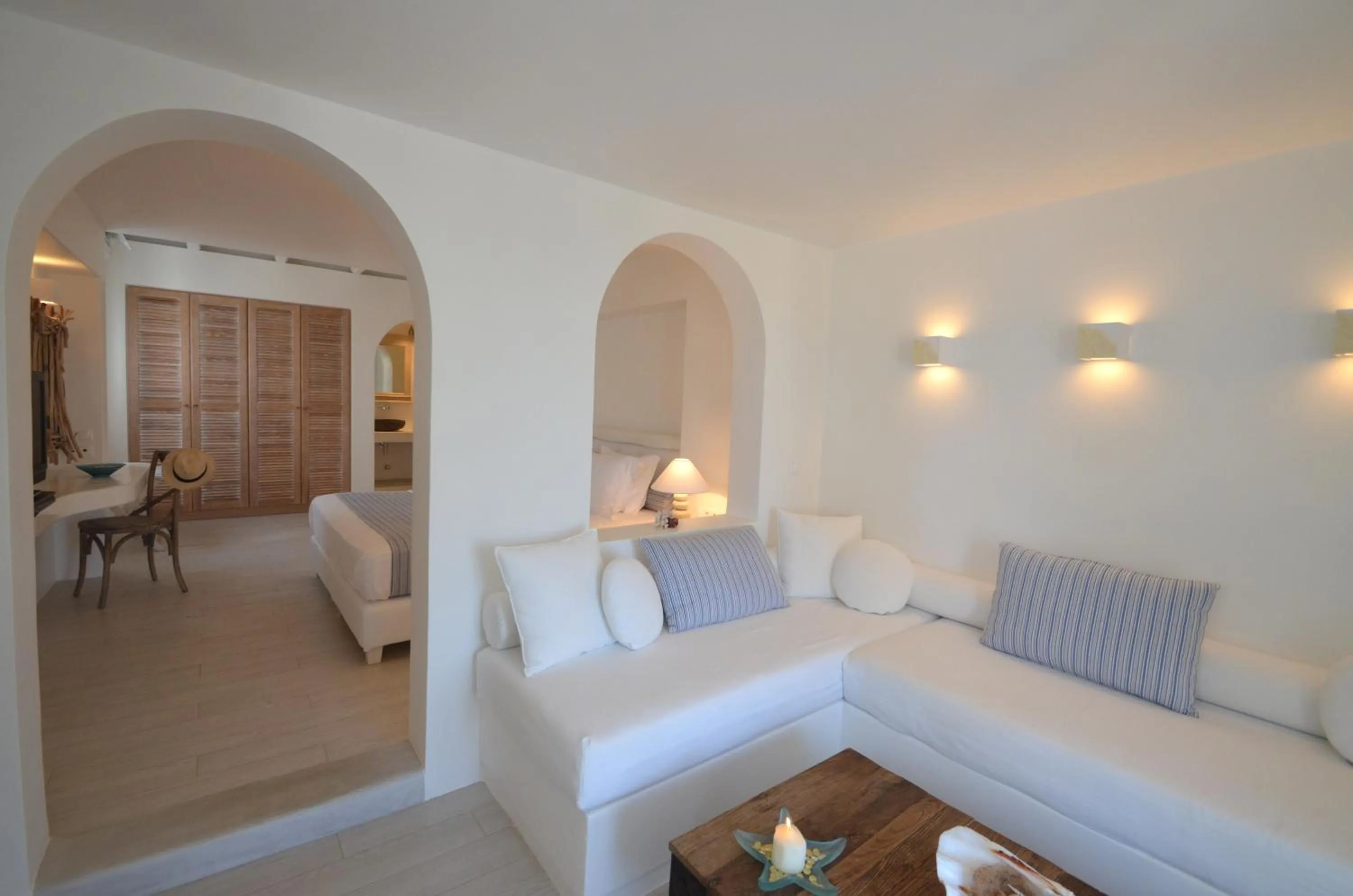 Living room in Villa Marandi Luxury Suites