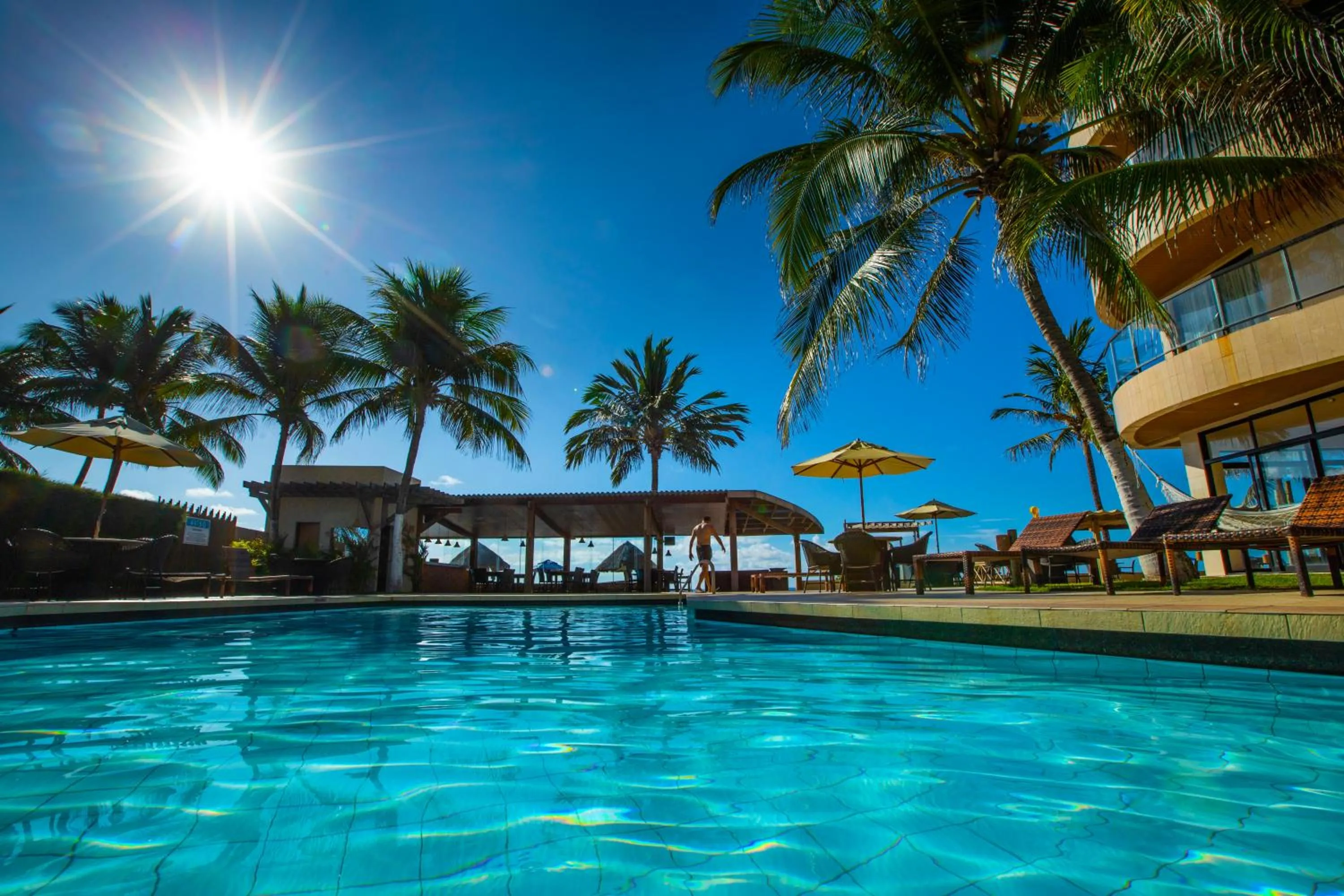 Pool view in Village Barra Hotel