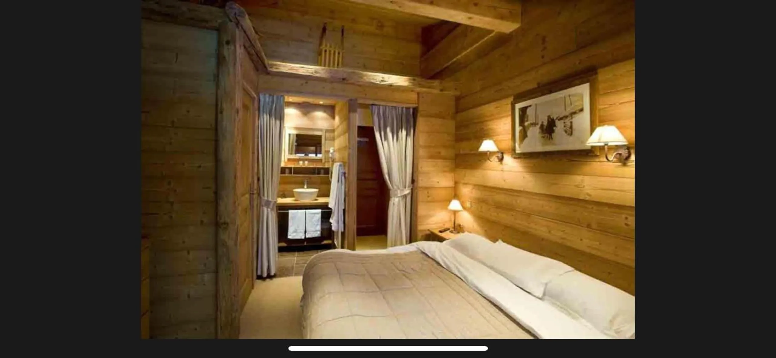 Bed in Hôtel Chalet Alpage