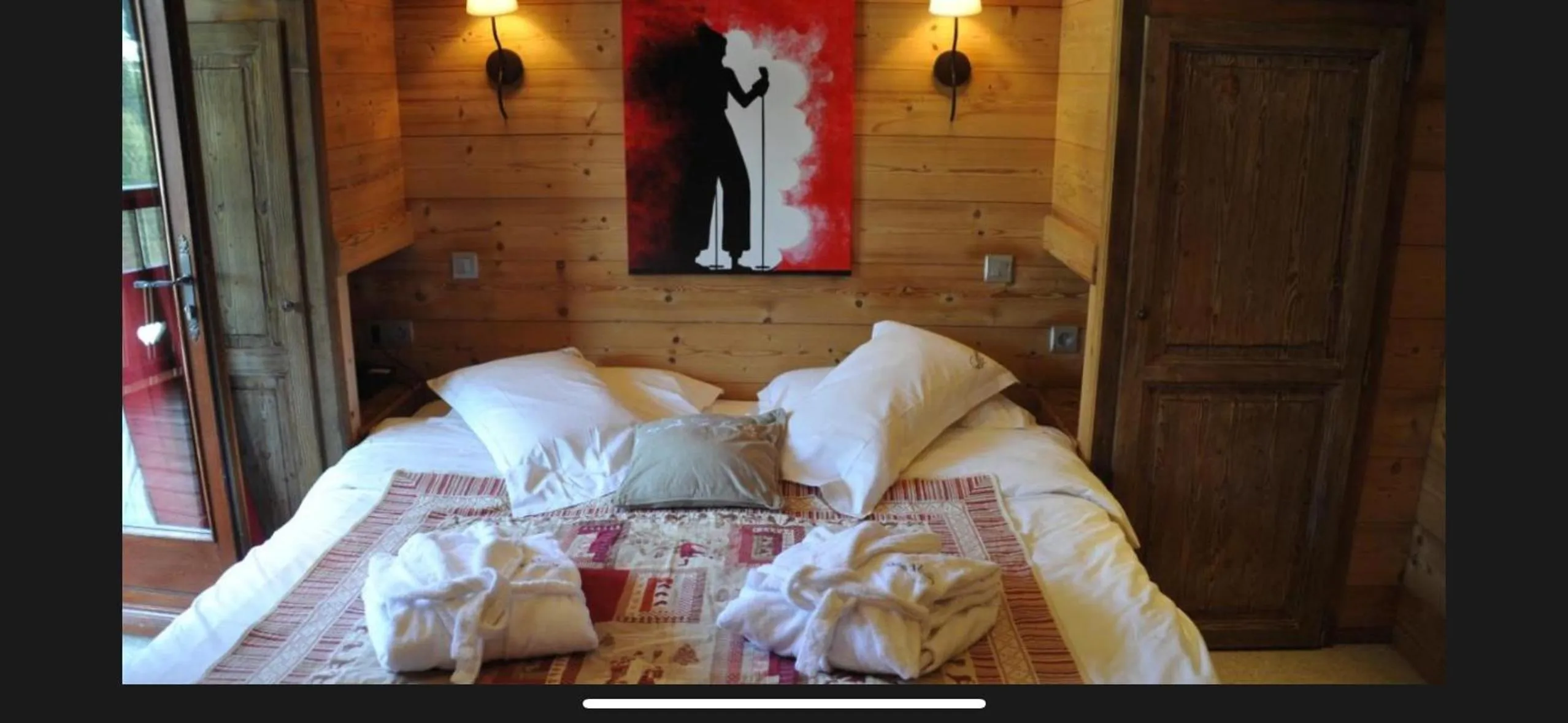 Bed in Hôtel Chalet Alpage