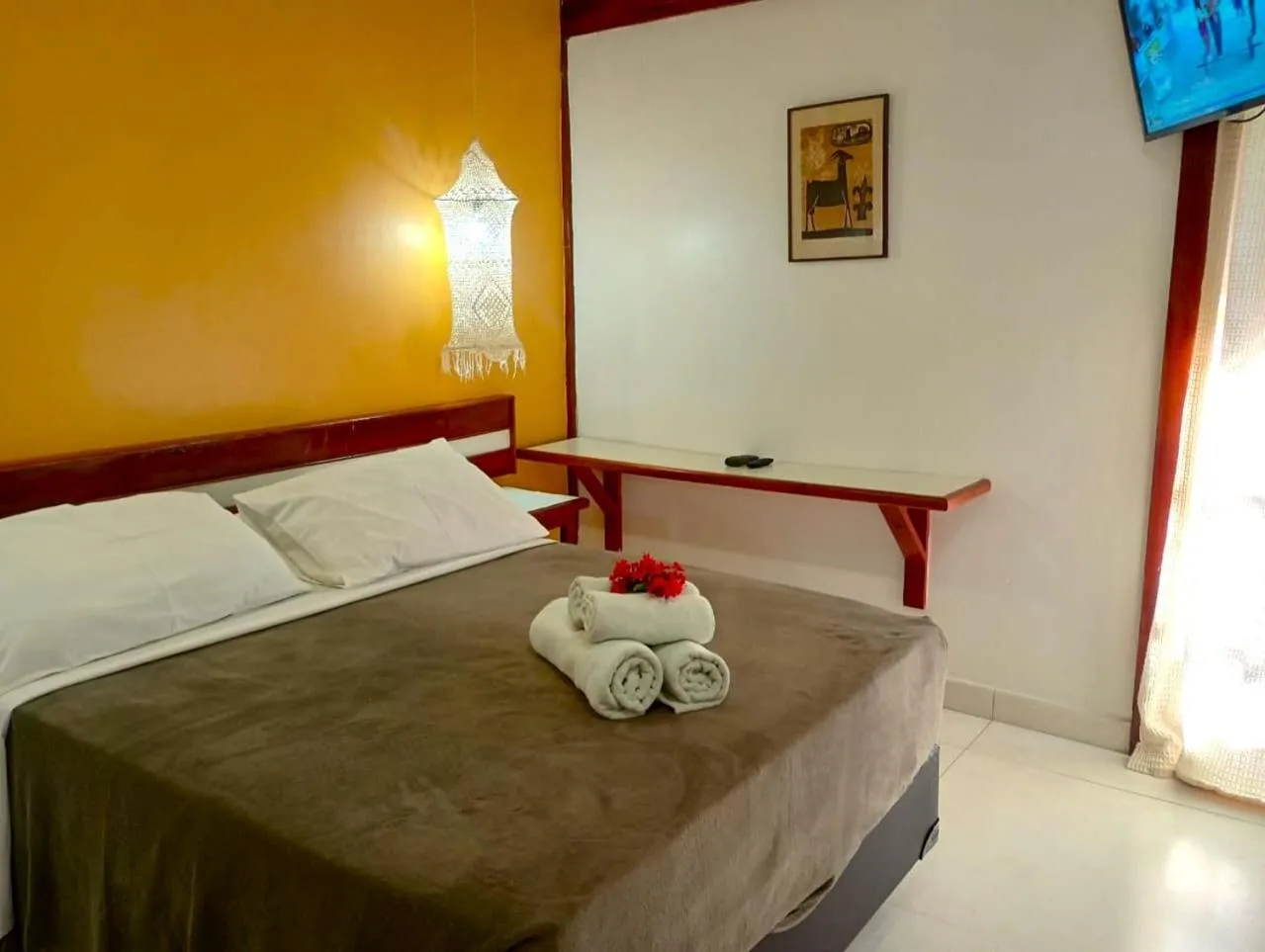 Bed in Pousada Aldeia Portuguesa