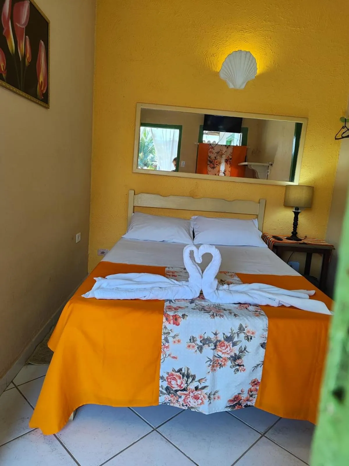Bed in Pousada Florescer
