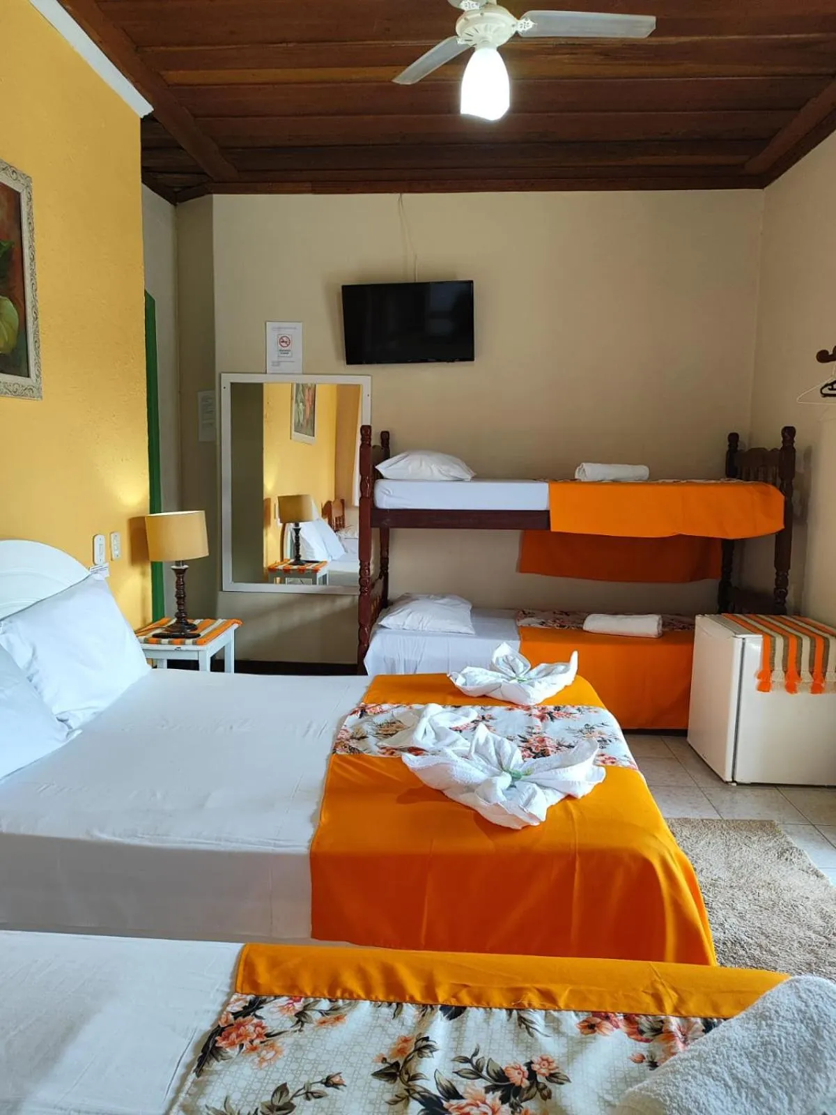 Bed in Pousada Florescer