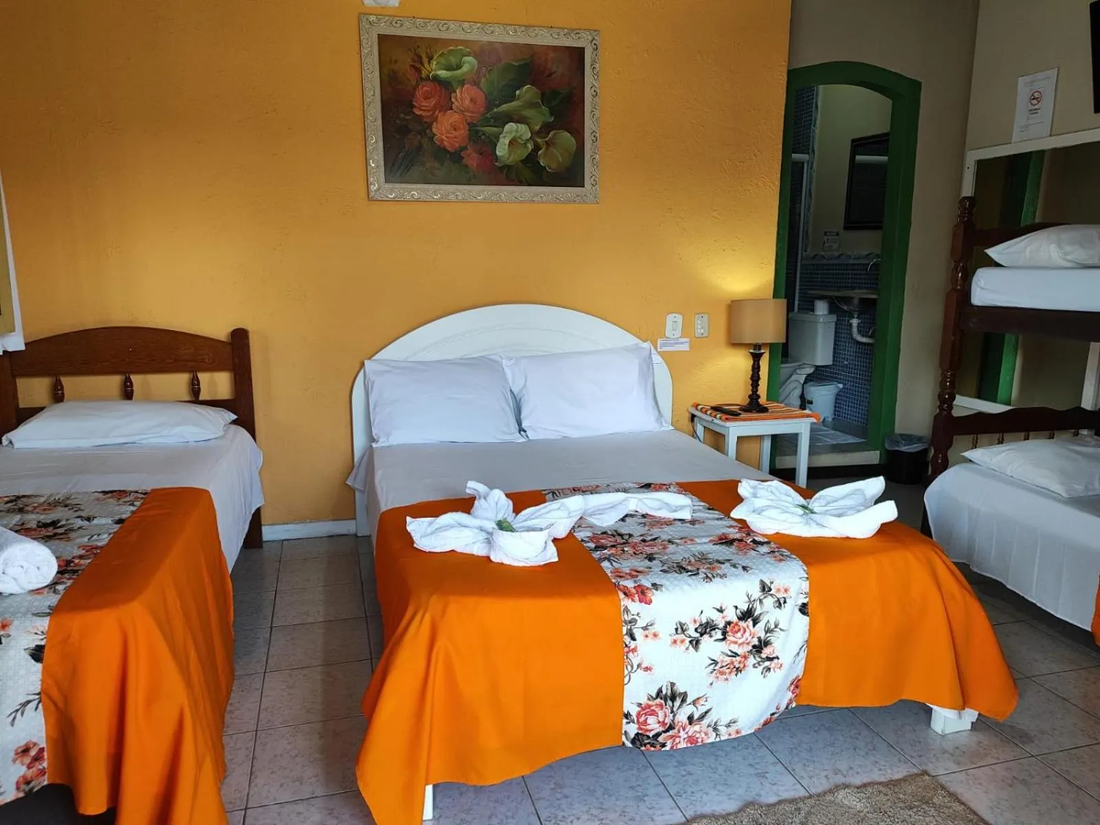 Bed in Pousada Florescer