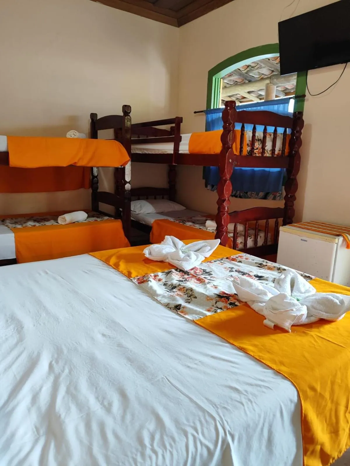 Bed in Pousada Florescer