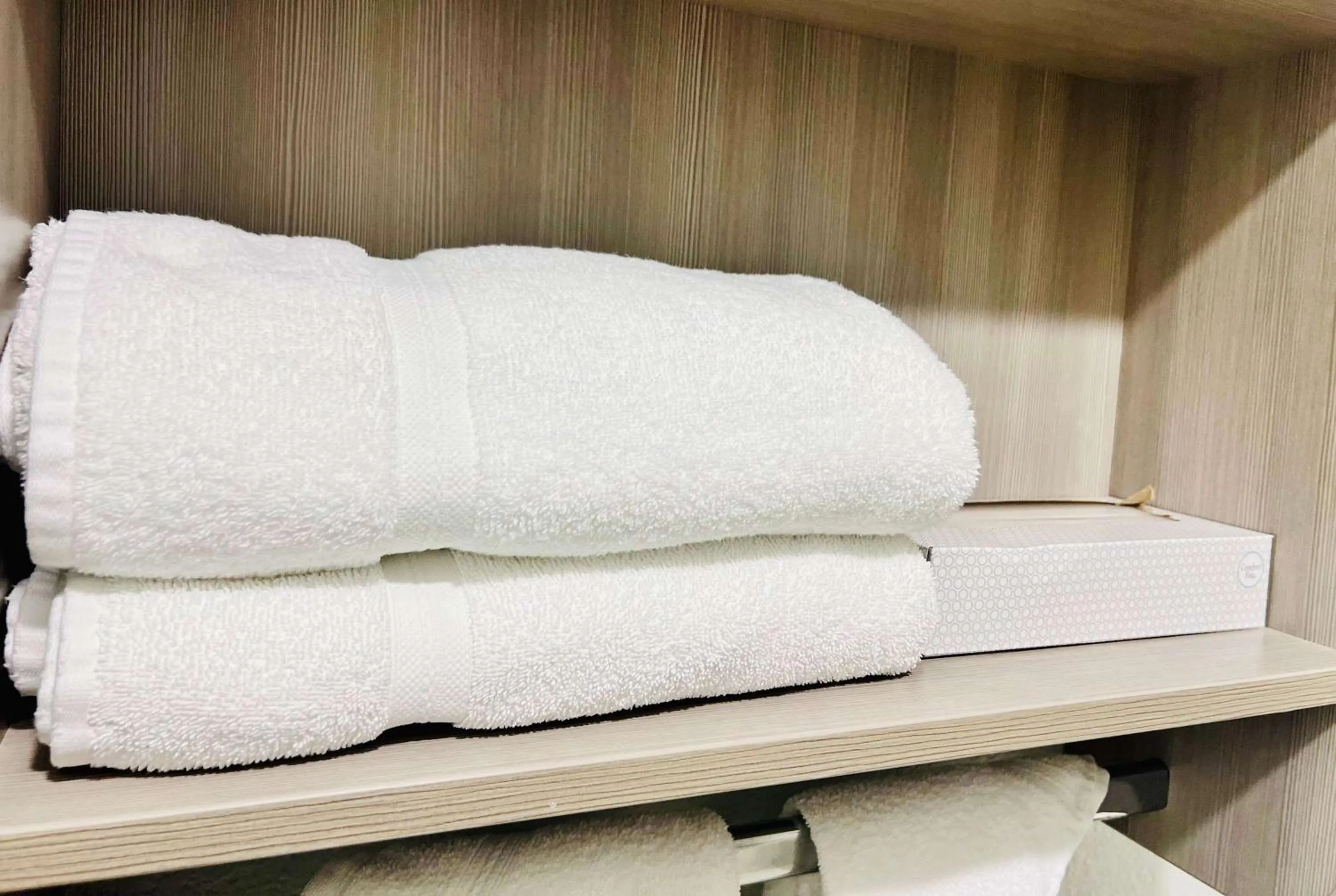 Bathroom, Bed in Microtel Inn Georgetown - Lexington North