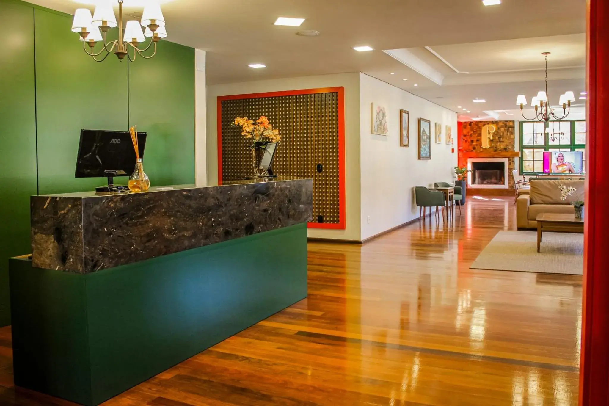 Lobby or reception in Hotel Fioreze Origem Lobby or reception in Hotel Fioreze Origem