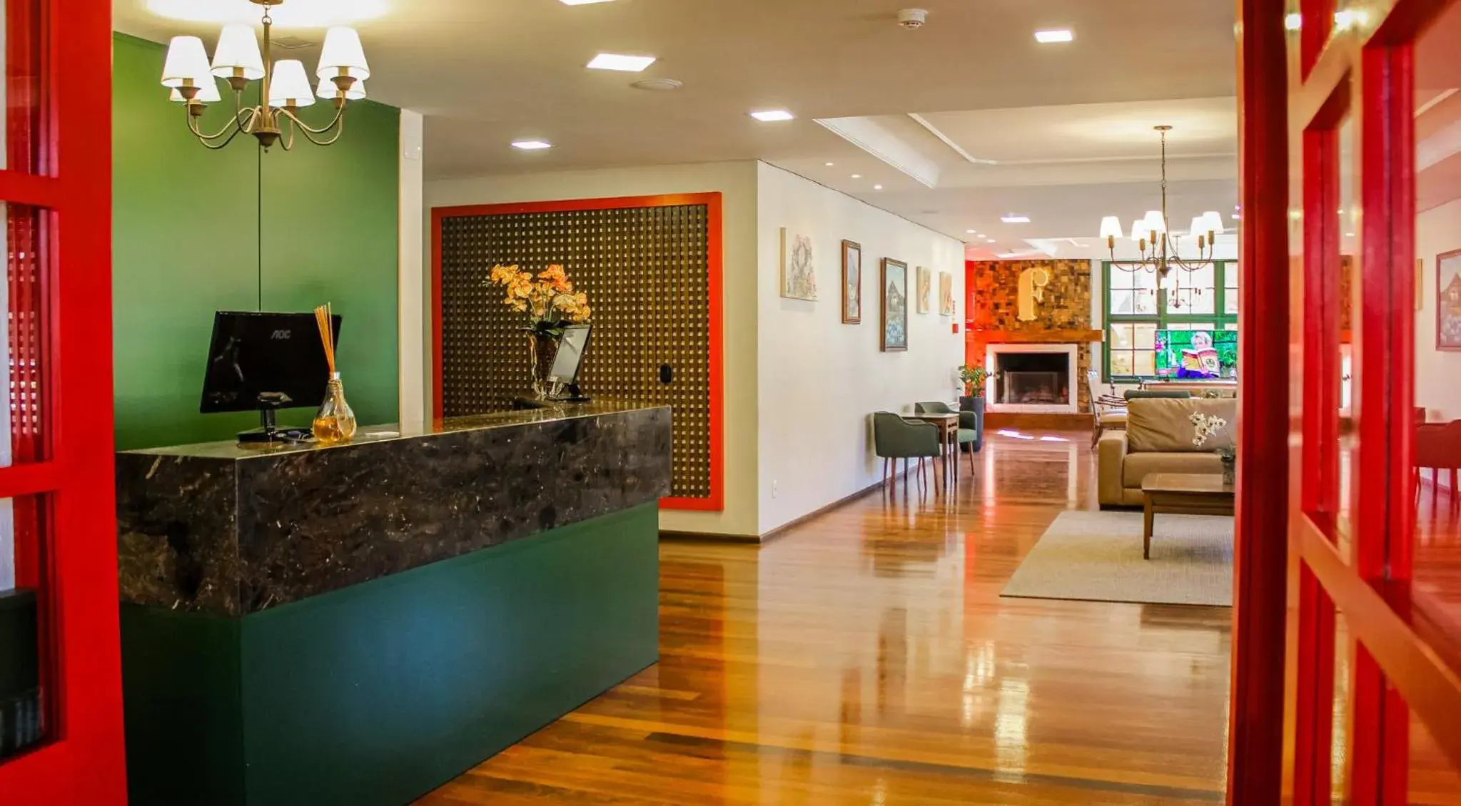 Lobby or reception in Hotel Fioreze Origem Lobby or reception in Hotel Fioreze Origem