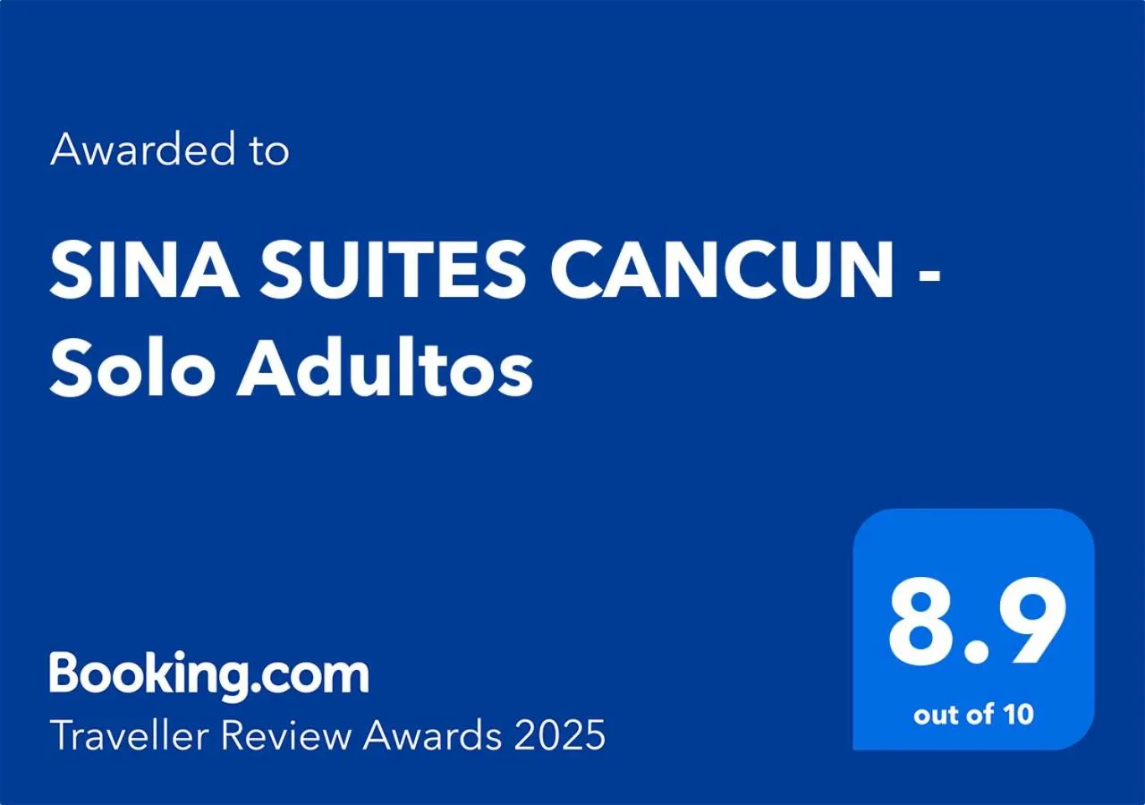 Certificate/Award in Sina Suites Cancun - Adults Only