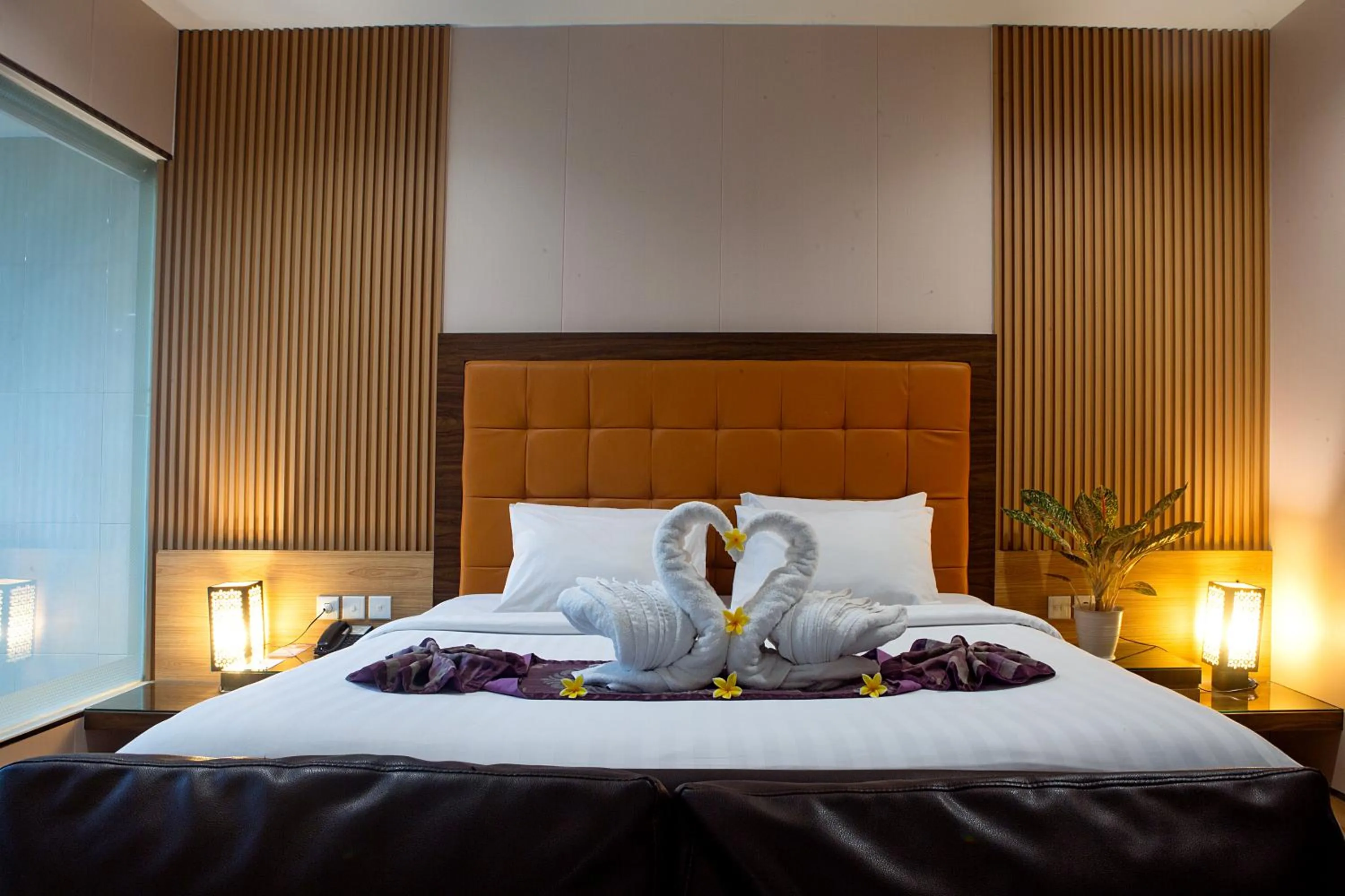 Bed in Lombok Plaza Hotel and Convention