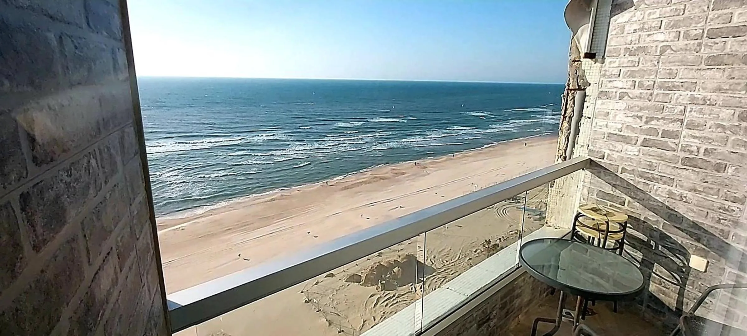 Balcony/Terrace in Apart Hotel TLV/Bat Yam Beach Front 1207