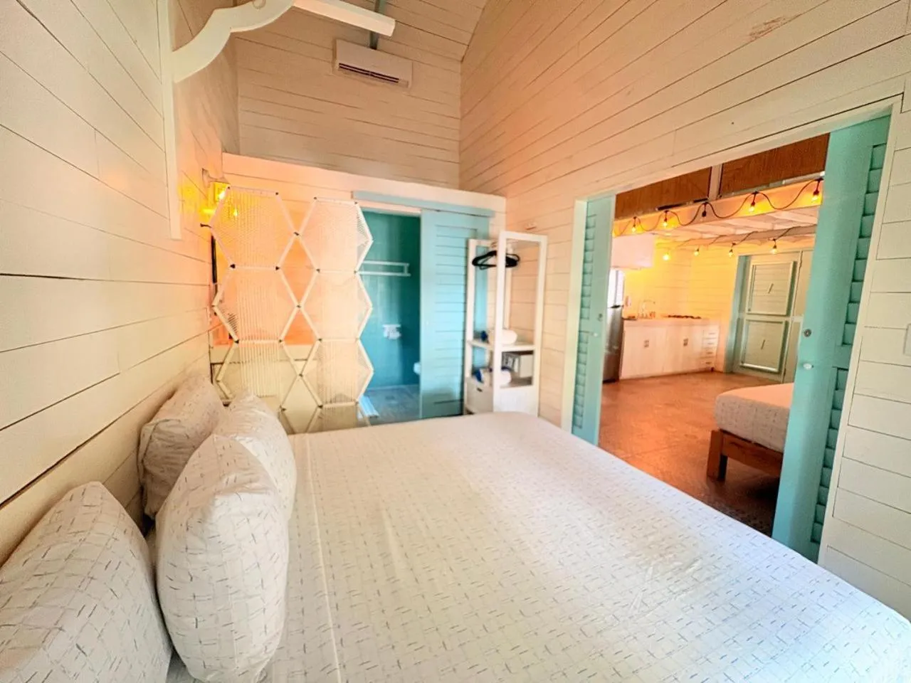 Bed in Hotel Isabella Bacalar Lake Front