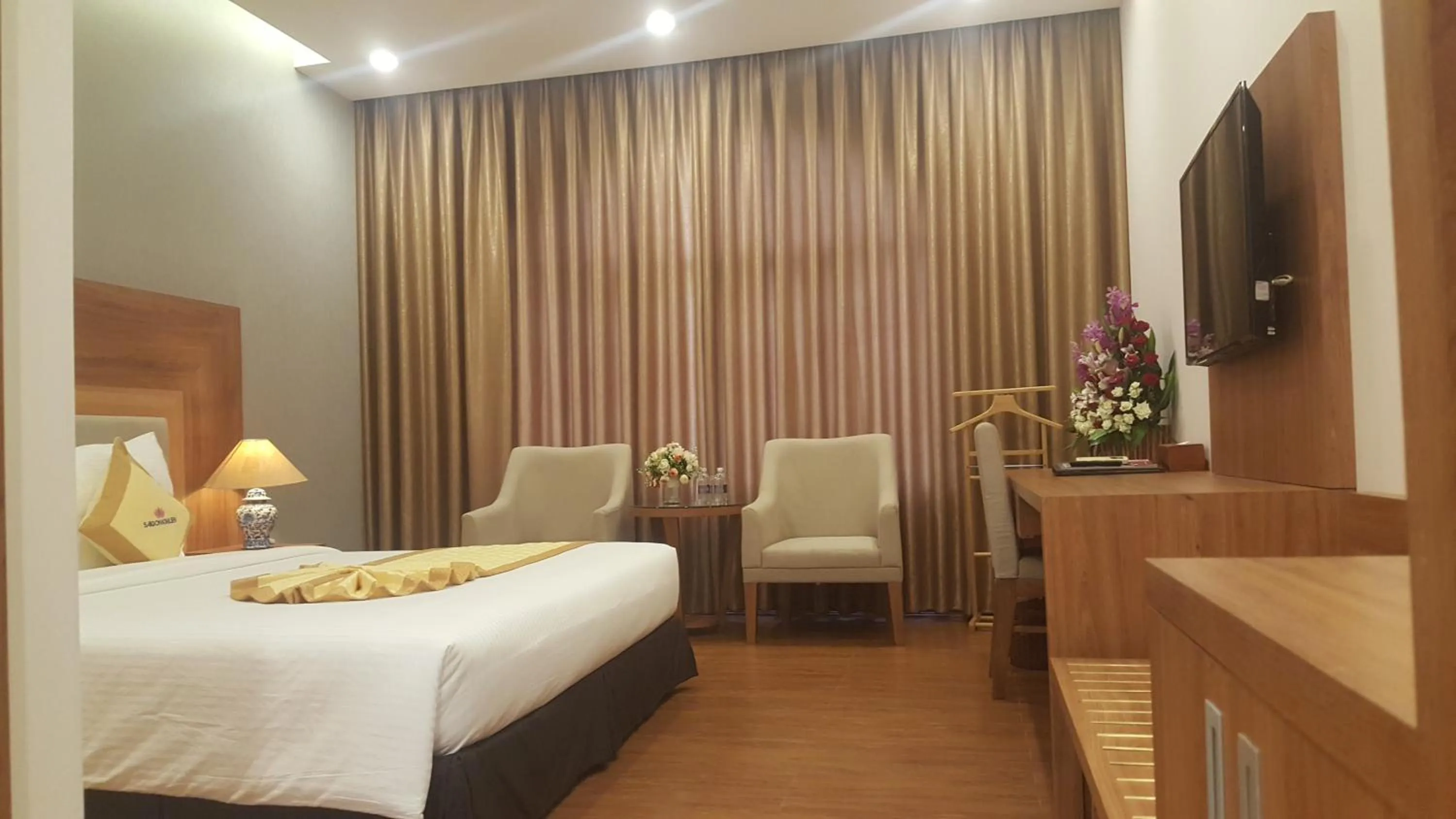 Bed in Sai Gon Kim Lien Hotel Vinh City