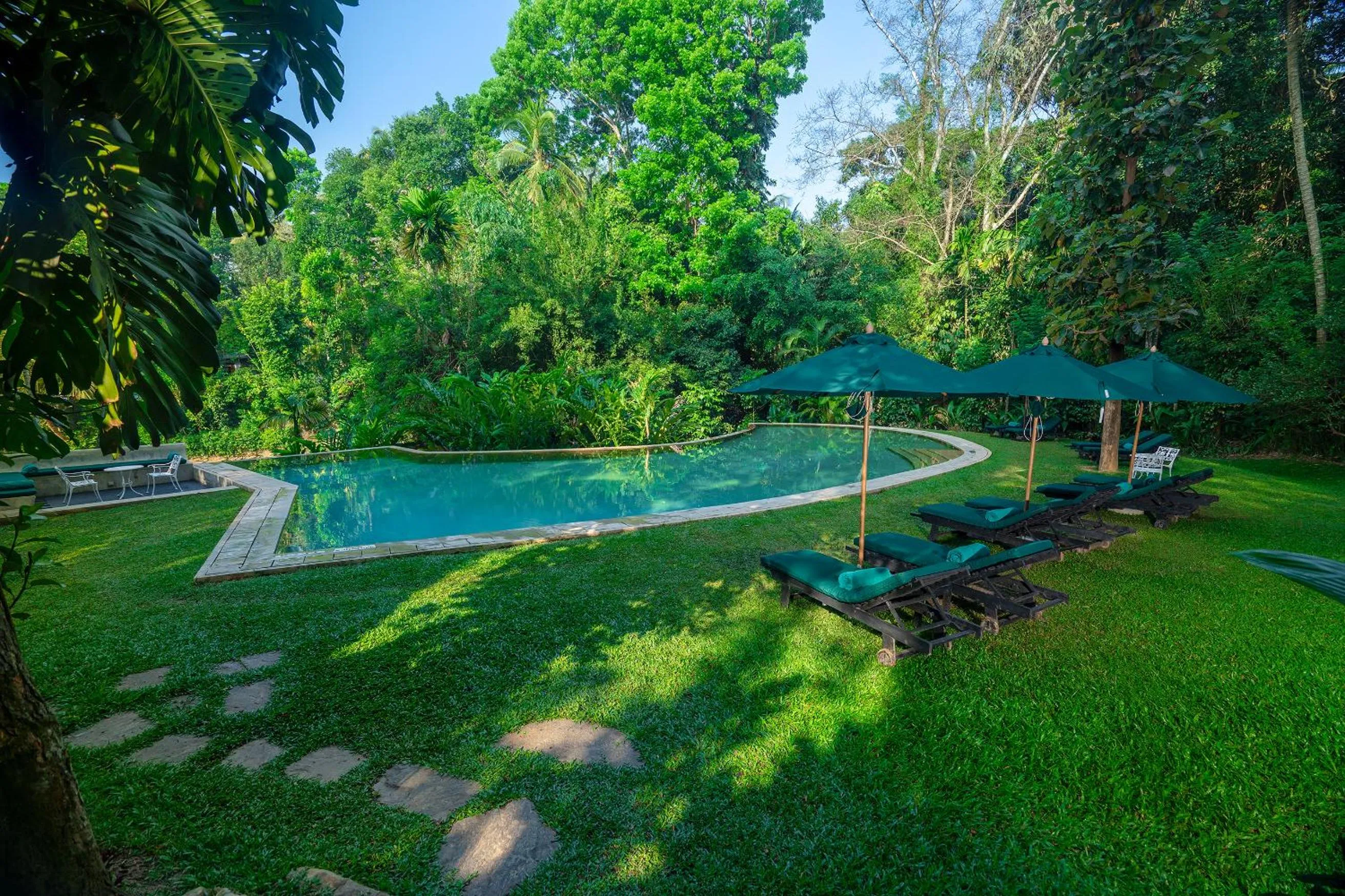 Swimming pool in Adigars Manor