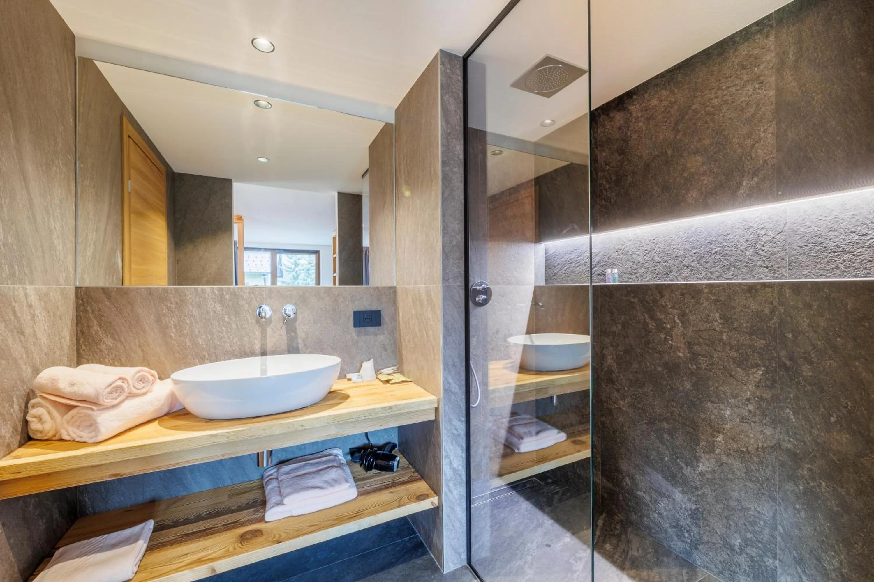 Bathroom in Steinbock B&B - Apartaments