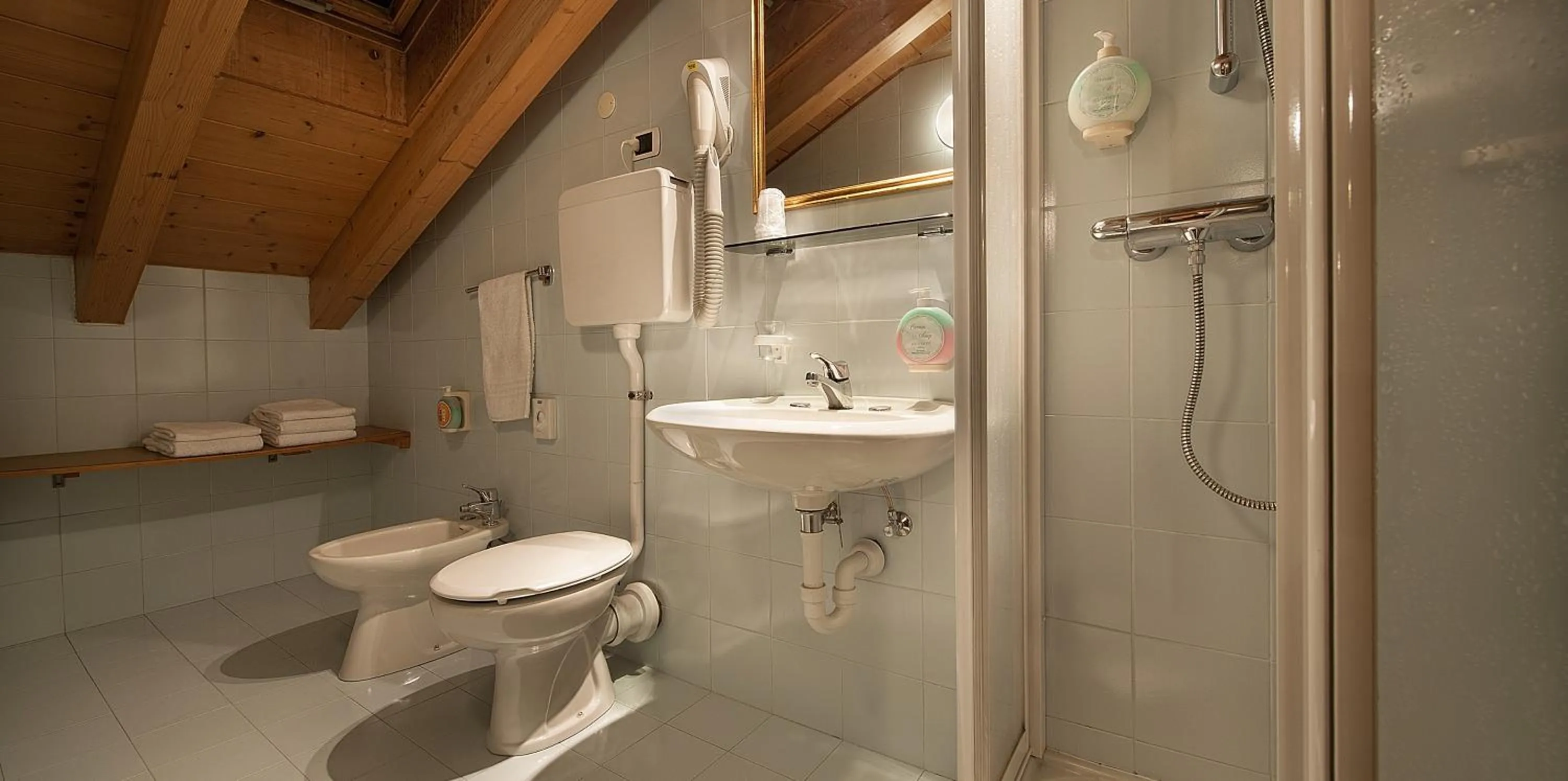 Bathroom in Steinbock B&B - Apartaments