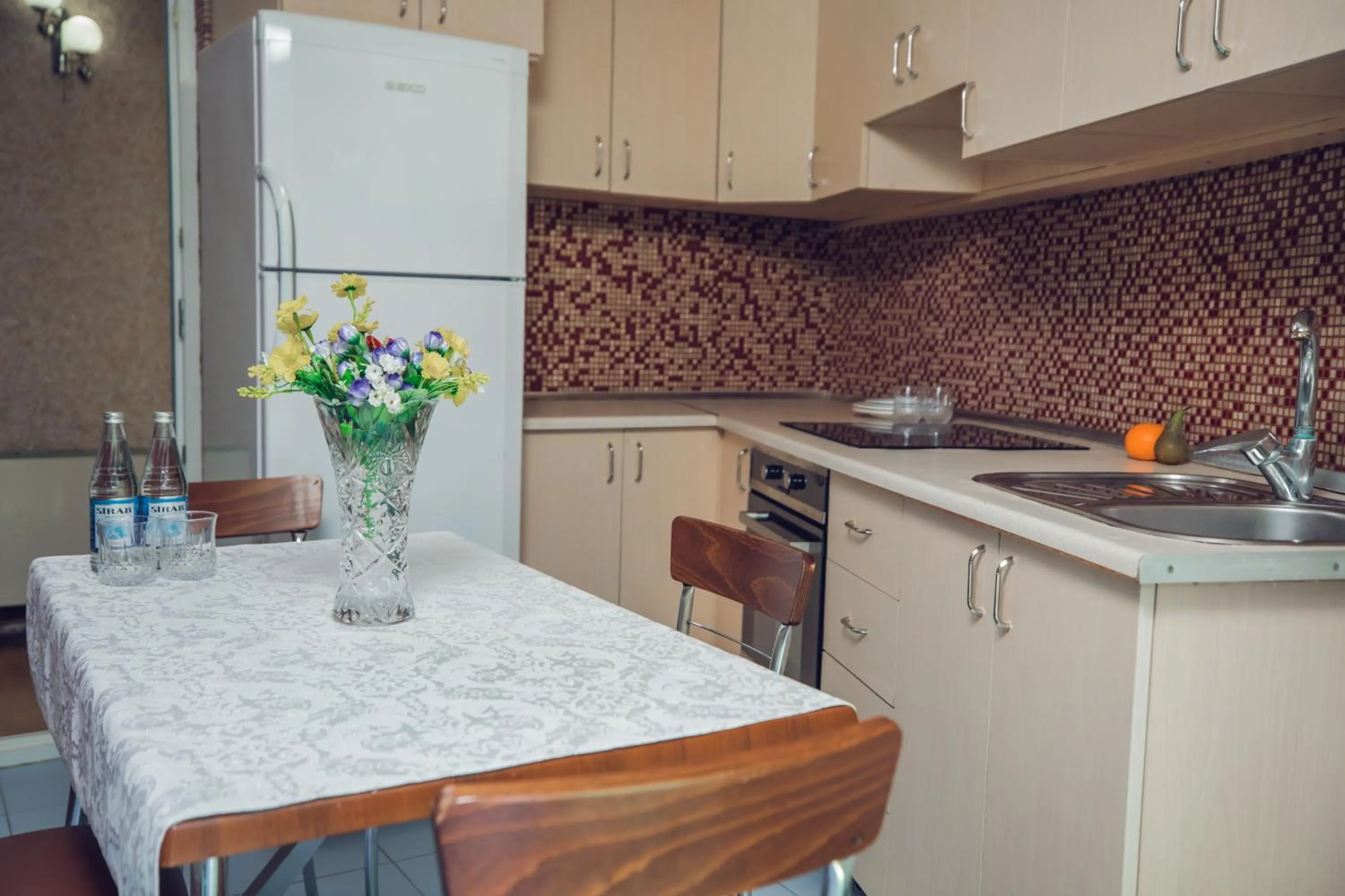 Kitchen or kitchenette in Panorama Villa Lux Hotel