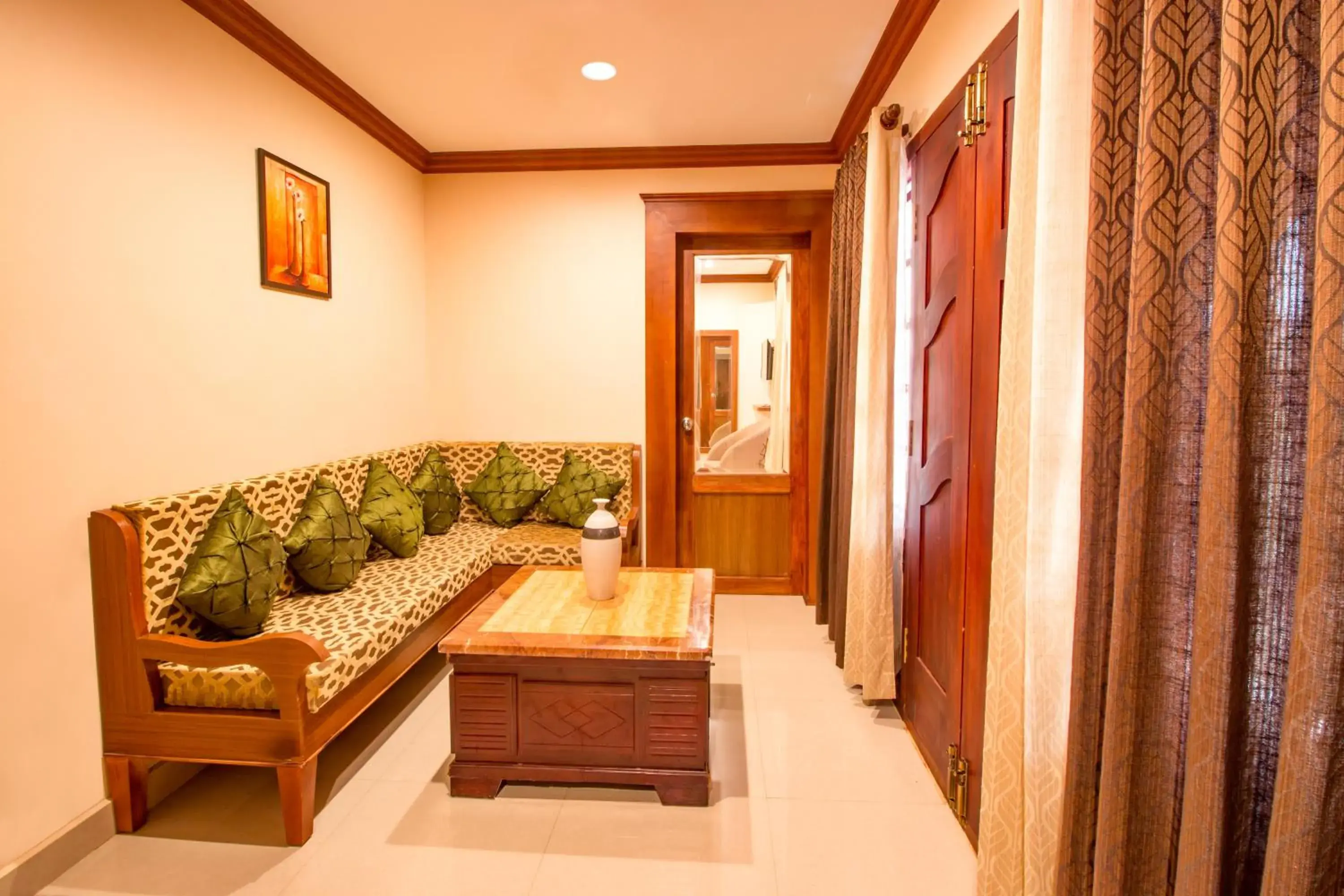 Living room in Crown Valley Thekkady Living room in Crown Valley Thekkady