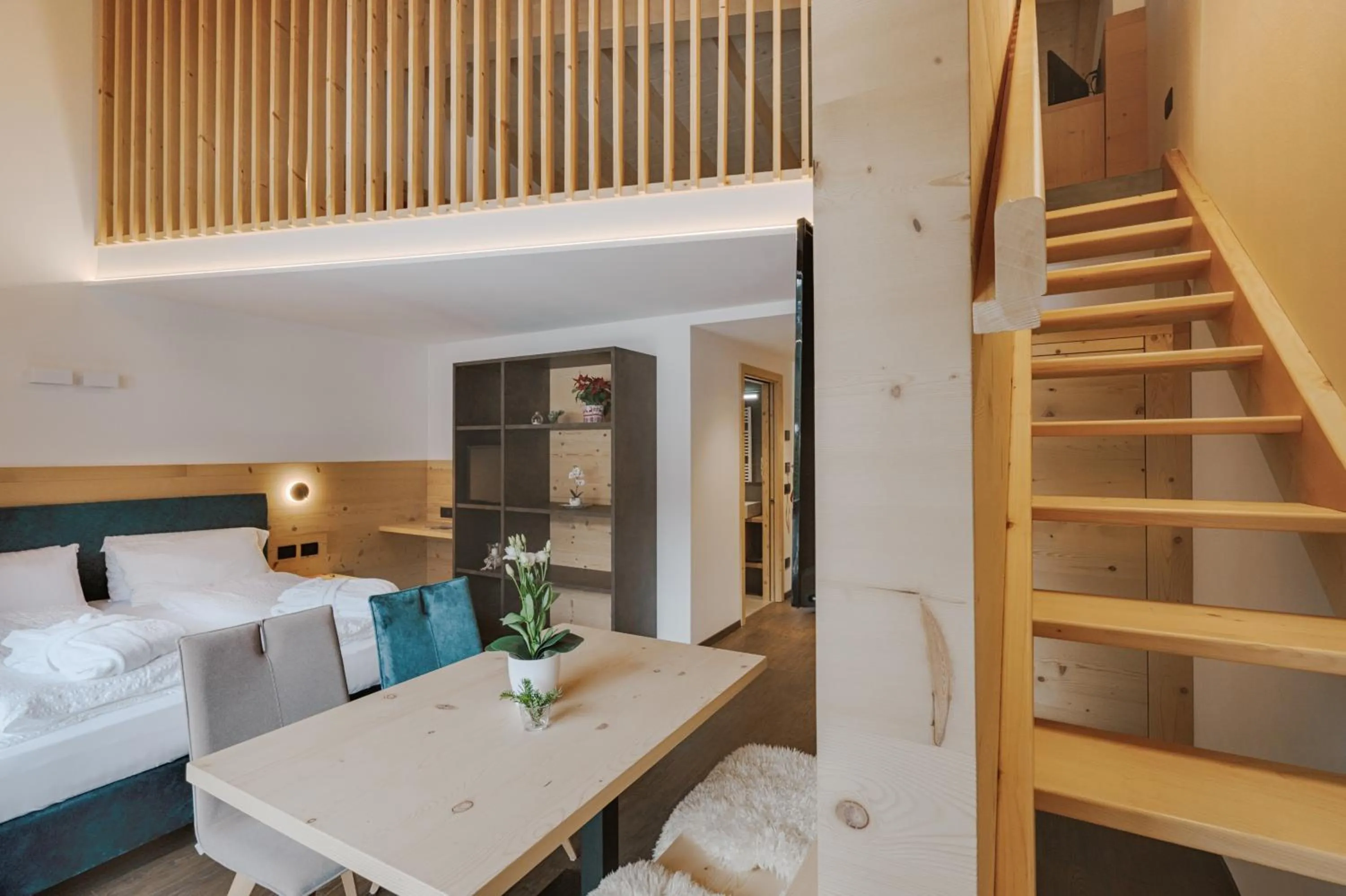 Bed in Alpen Hotel Vidi