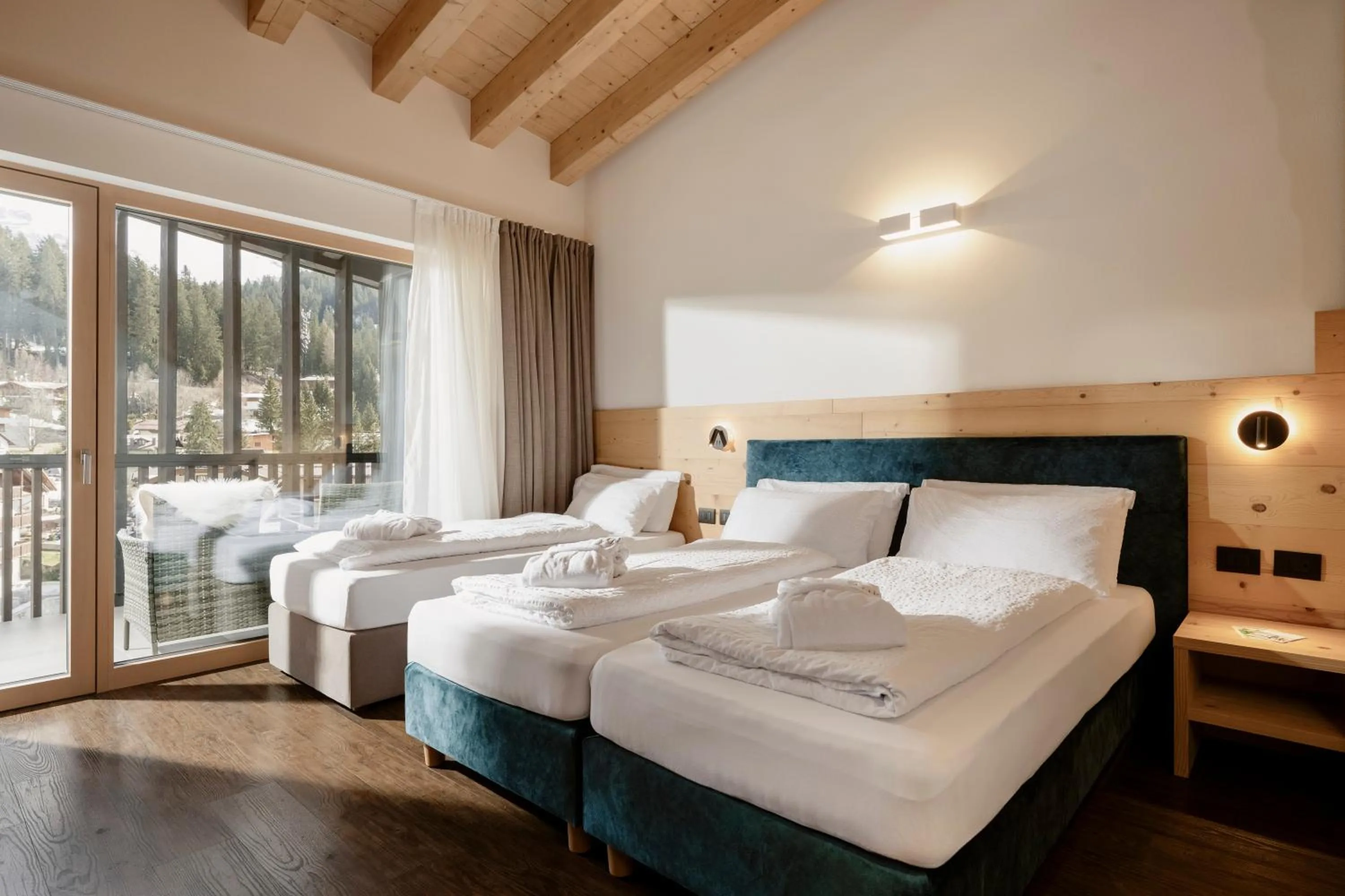 Bed in Alpen Hotel Vidi