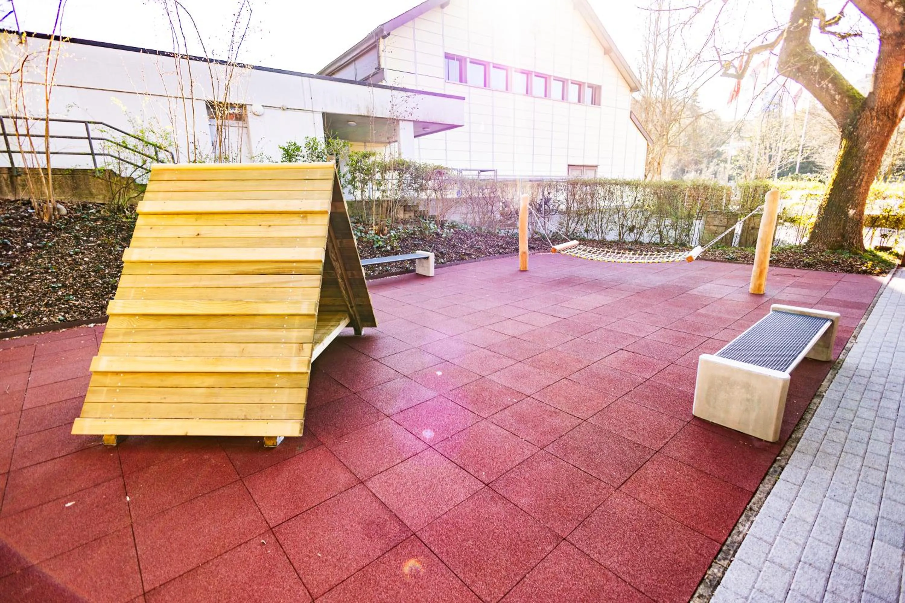 Children play ground in Baden Youth Hostel