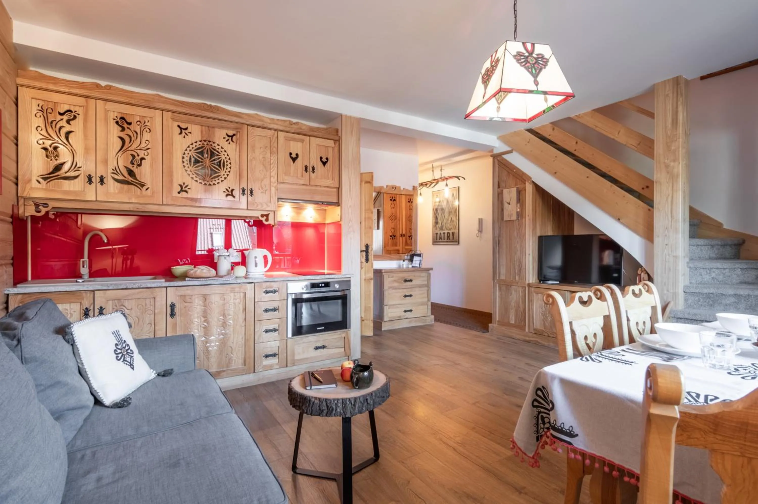 Kitchen or kitchenette in Czerwona Izba