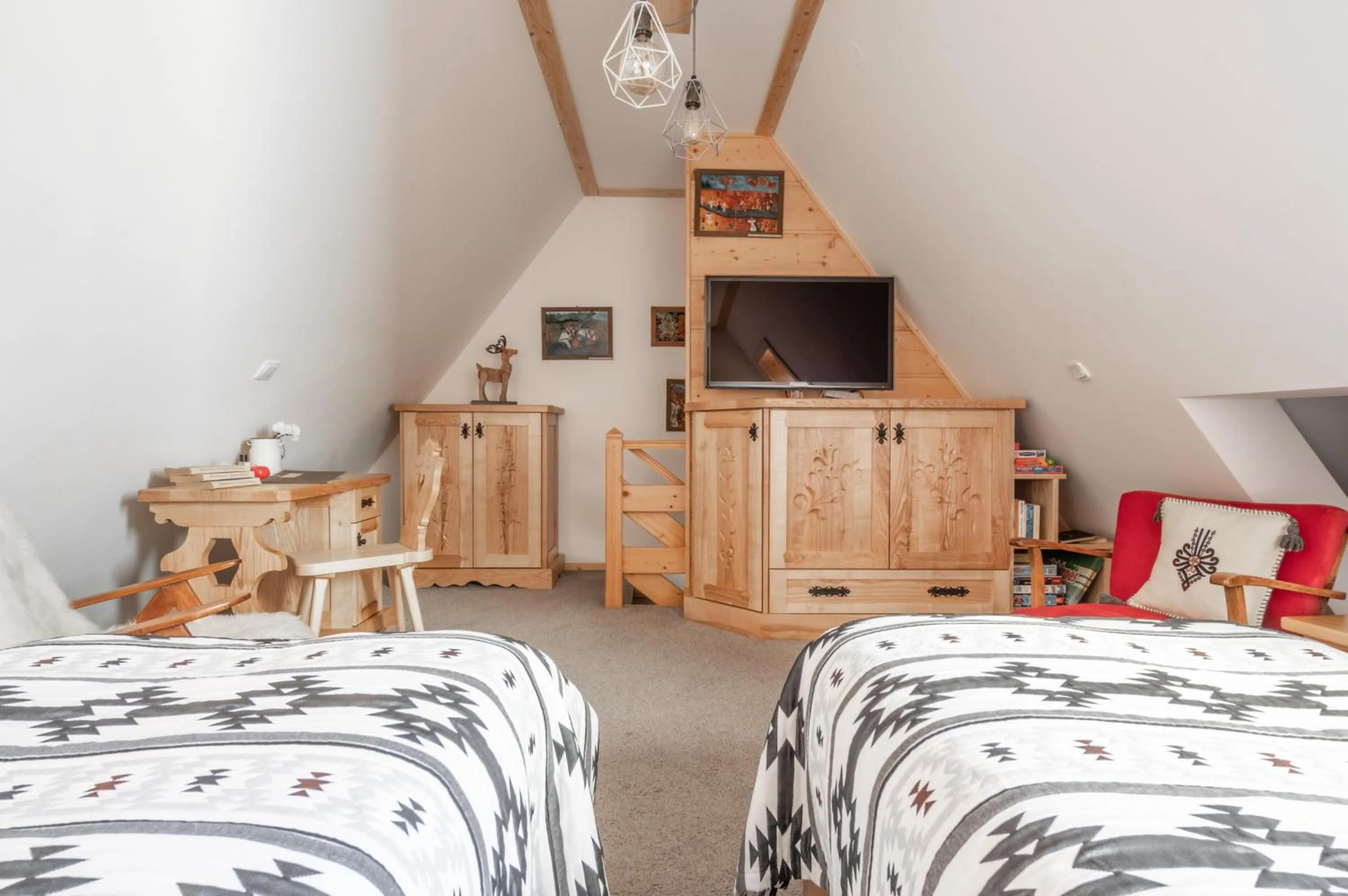 Bedroom, Bed in Czerwona Izba