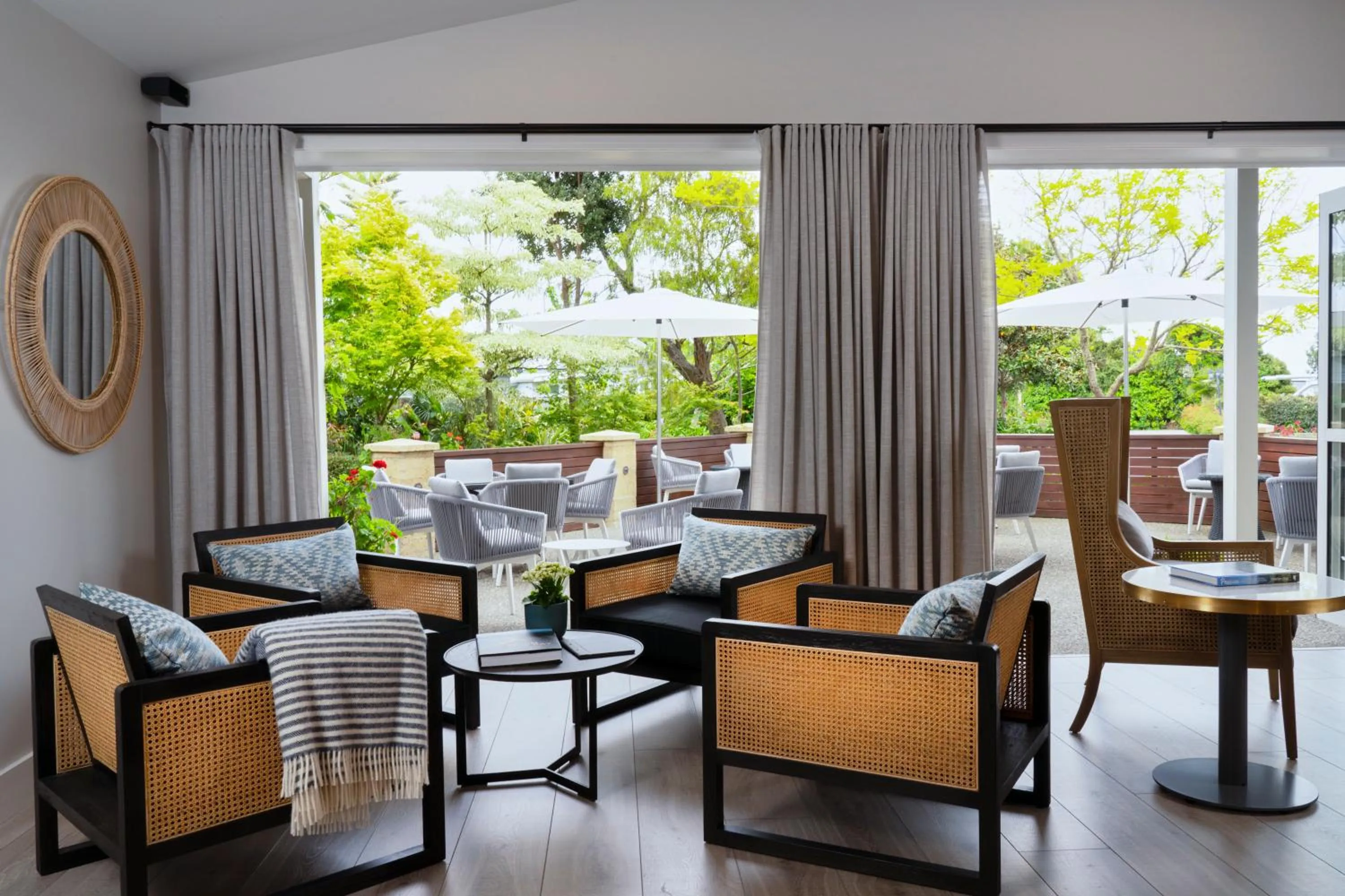 Patio in Ratanui Lodge