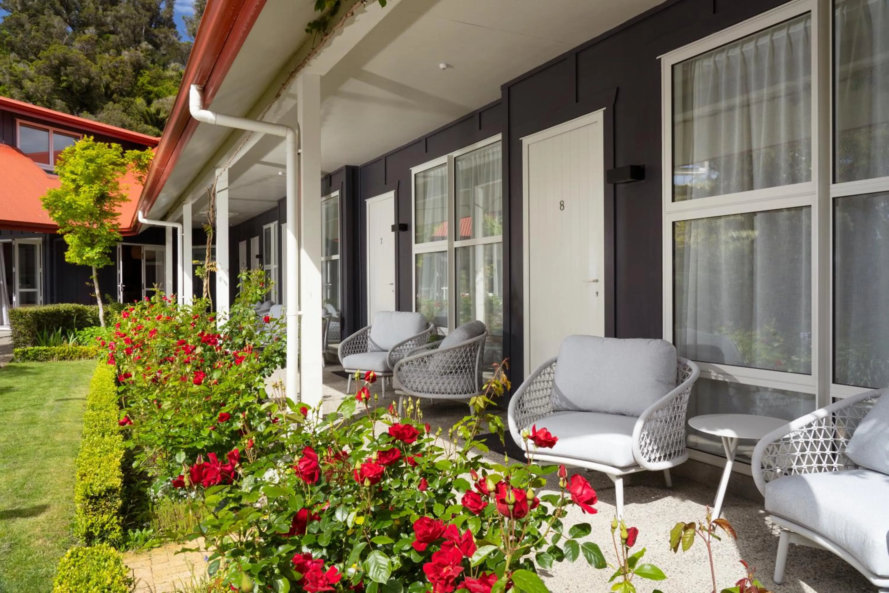Patio in Ratanui Lodge