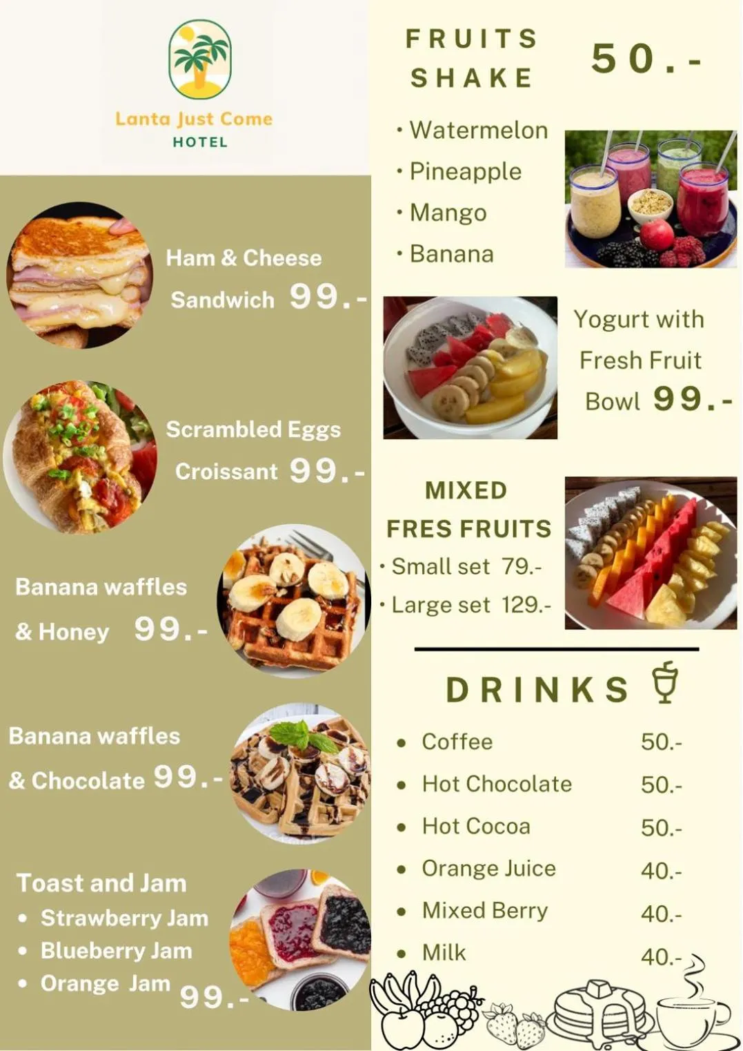 Breakfast in Lanta Just Come Hotel