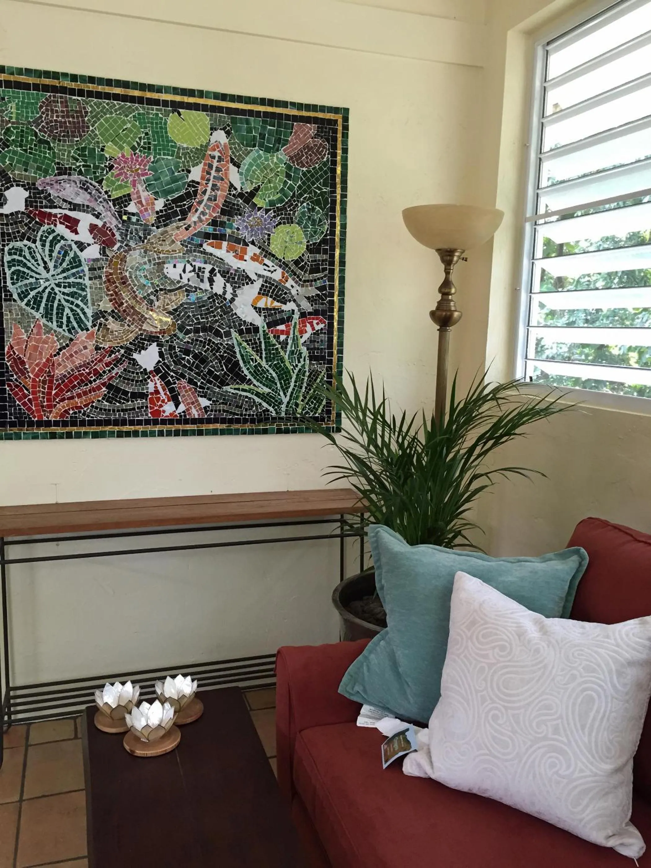 Seating area in El Yunque Rainforest Inn