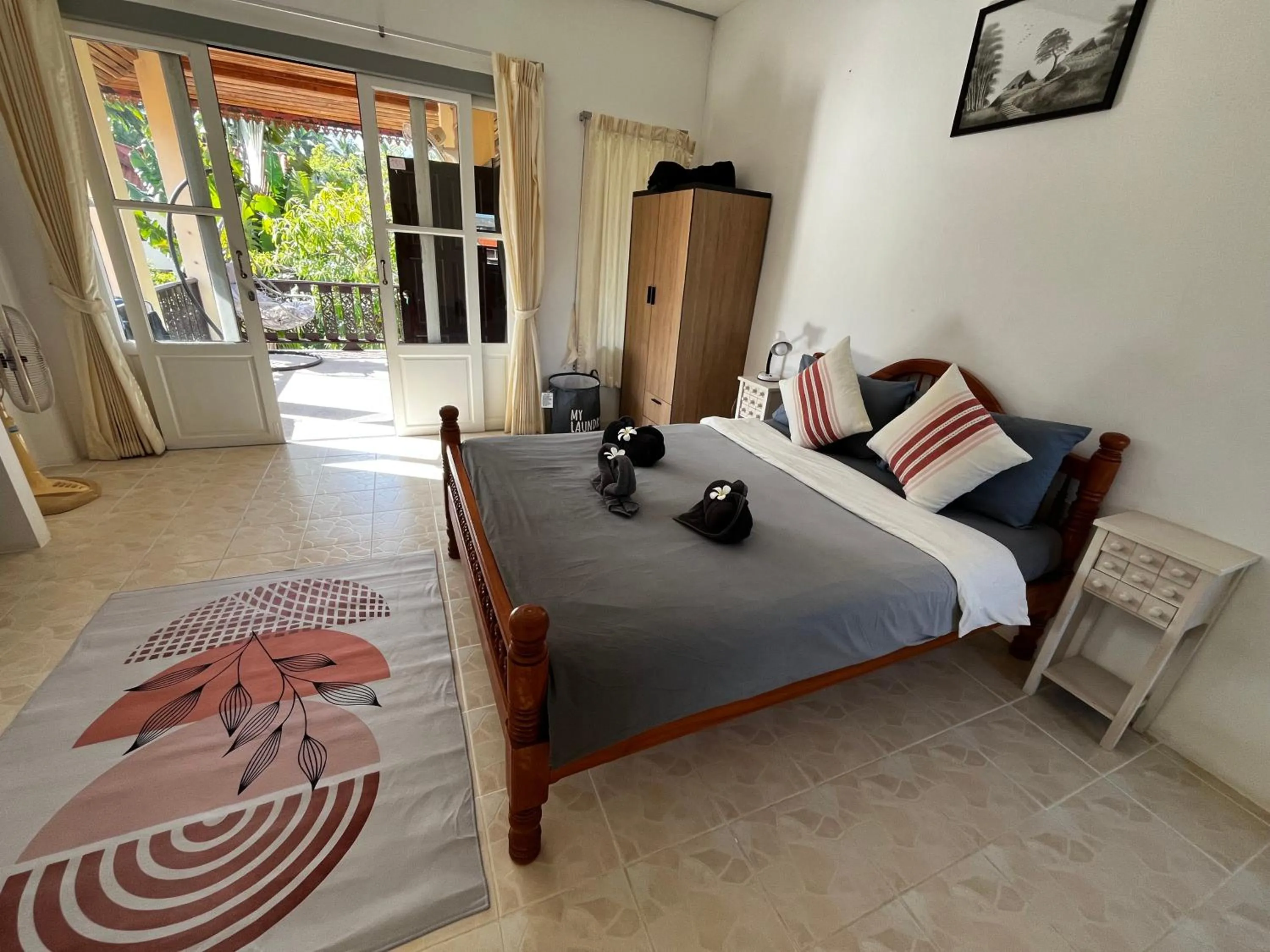 Balcony/Terrace, Bed in Amy Village Apartments & Digital Hub