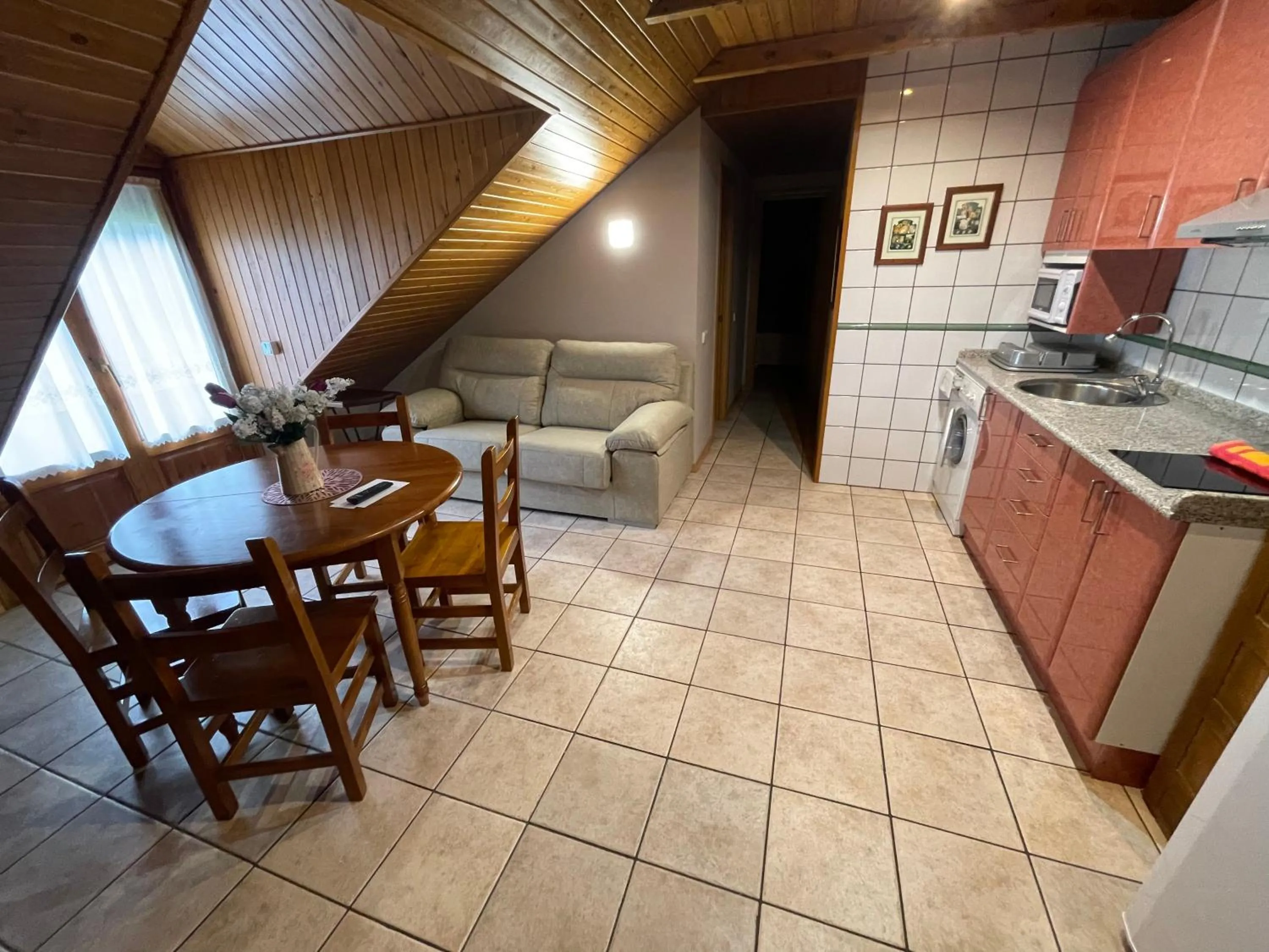 Kitchen or kitchenette in Hotel Apartamentos Barrau