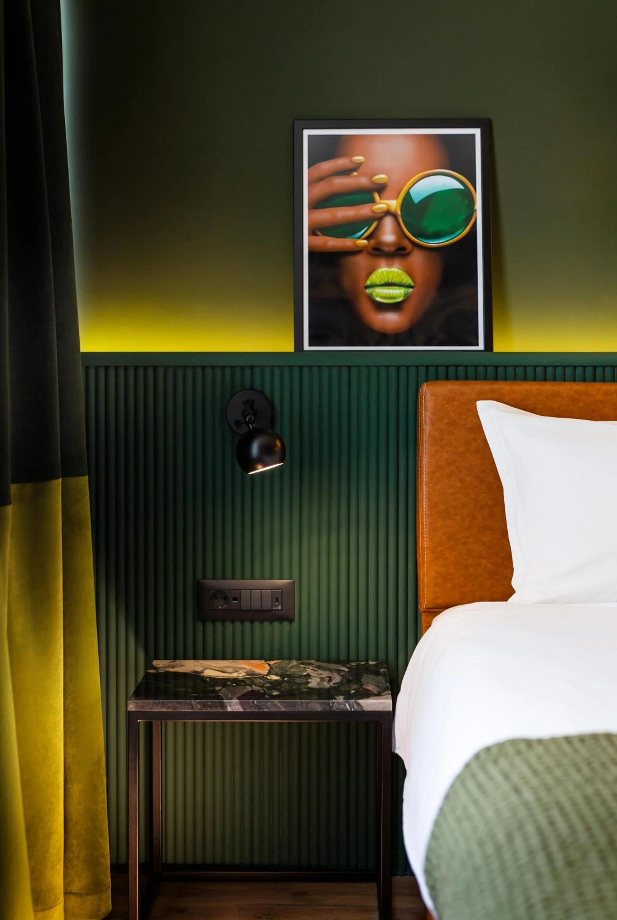 Decorative detail, Bed in Rila Hotel Sofia