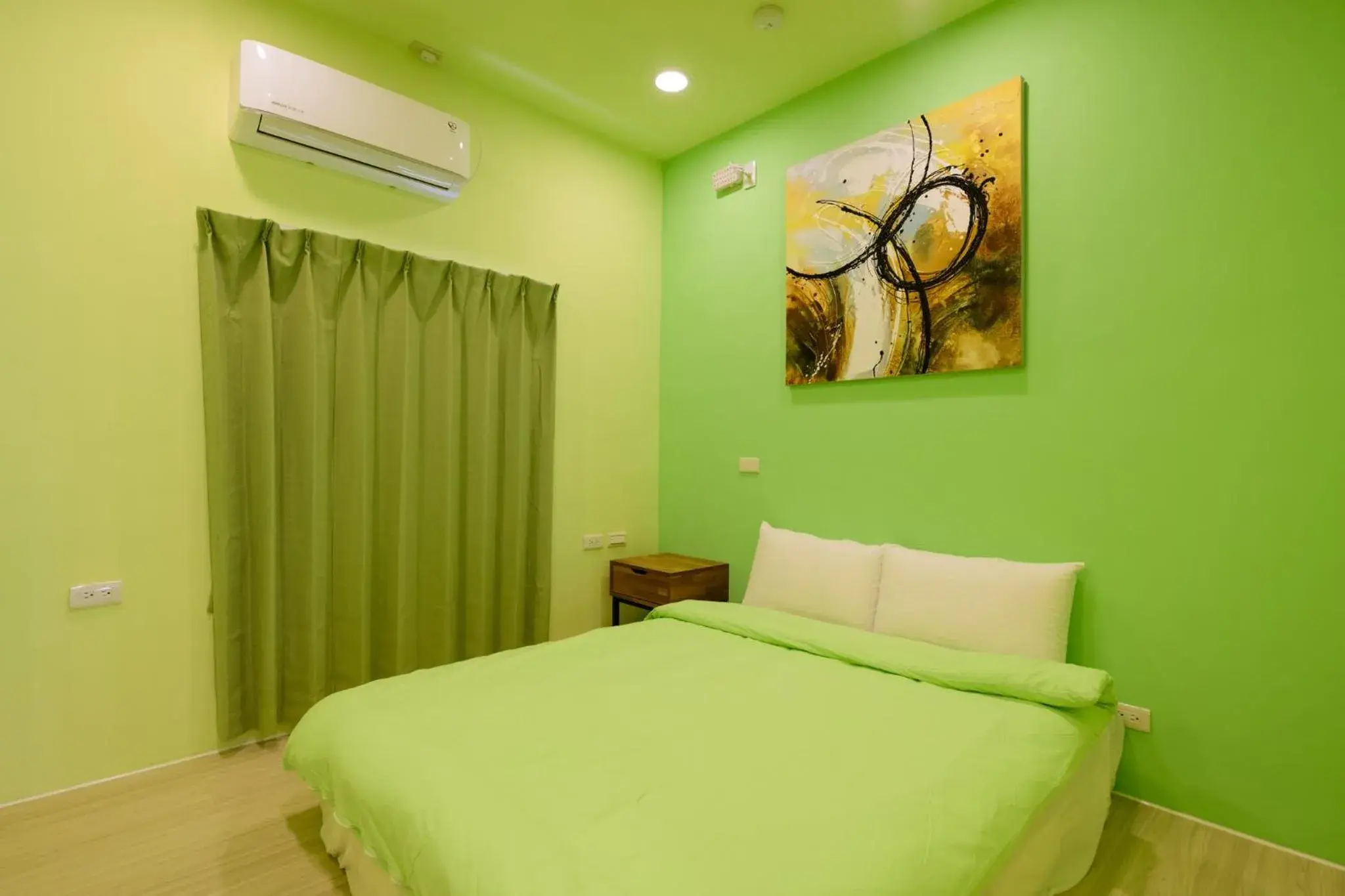 Bed in 夏海民宿 Bed in 夏海民宿