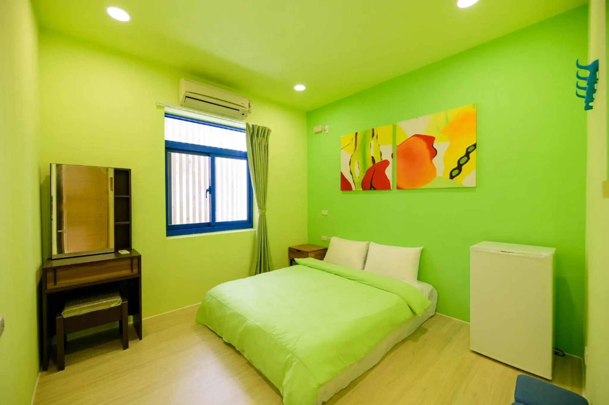 Bed in 夏海民宿 Bed in 夏海民宿