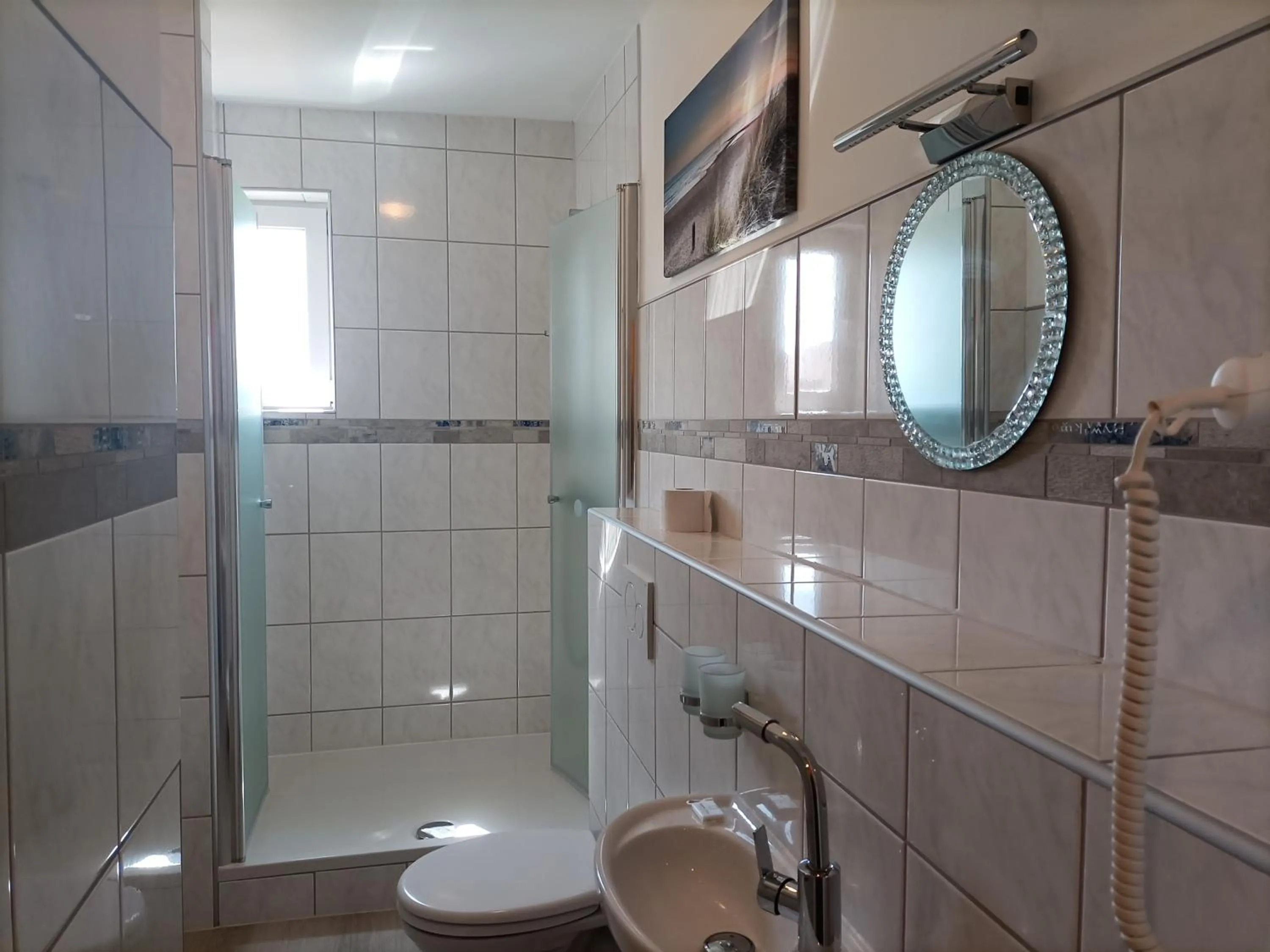 Shower in Hotel An der Karlstadt