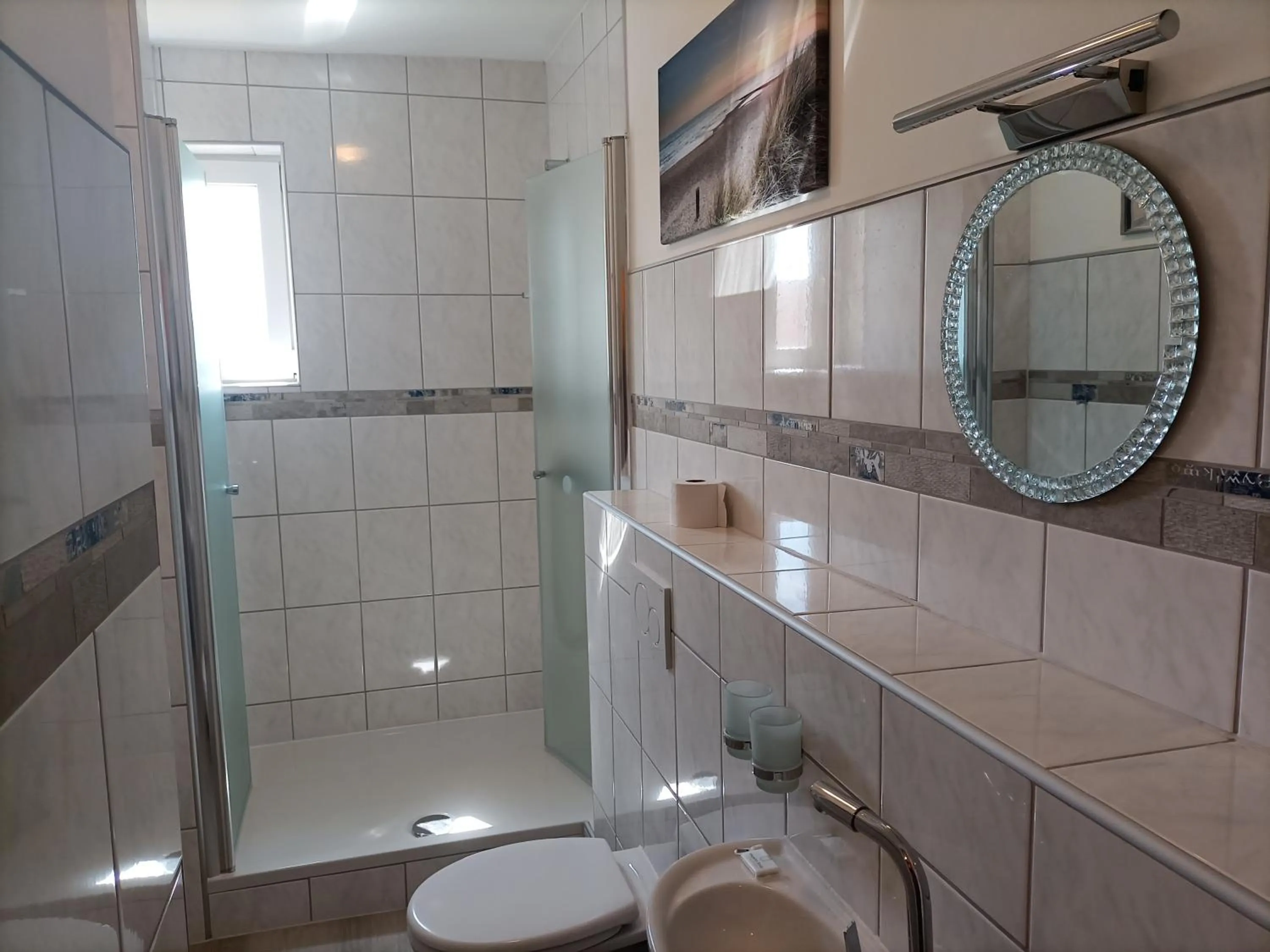 Shower in Hotel An der Karlstadt