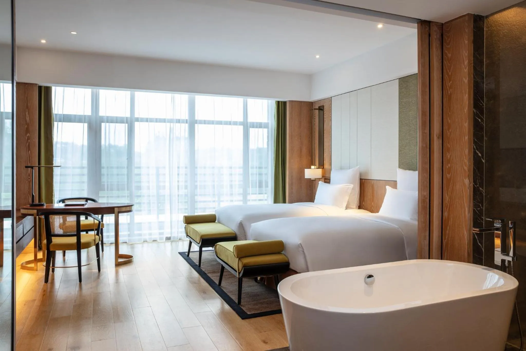 Property building, Bed in Pullman Changbaishan Resort