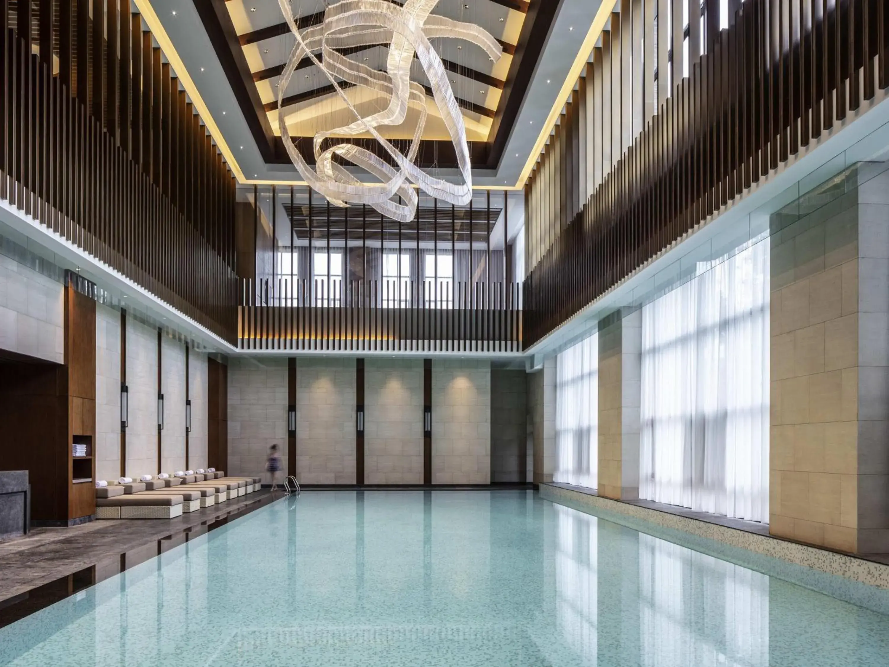 Pool view in Pullman Changbaishan Resort Pool view in Pullman Changbaishan Resort